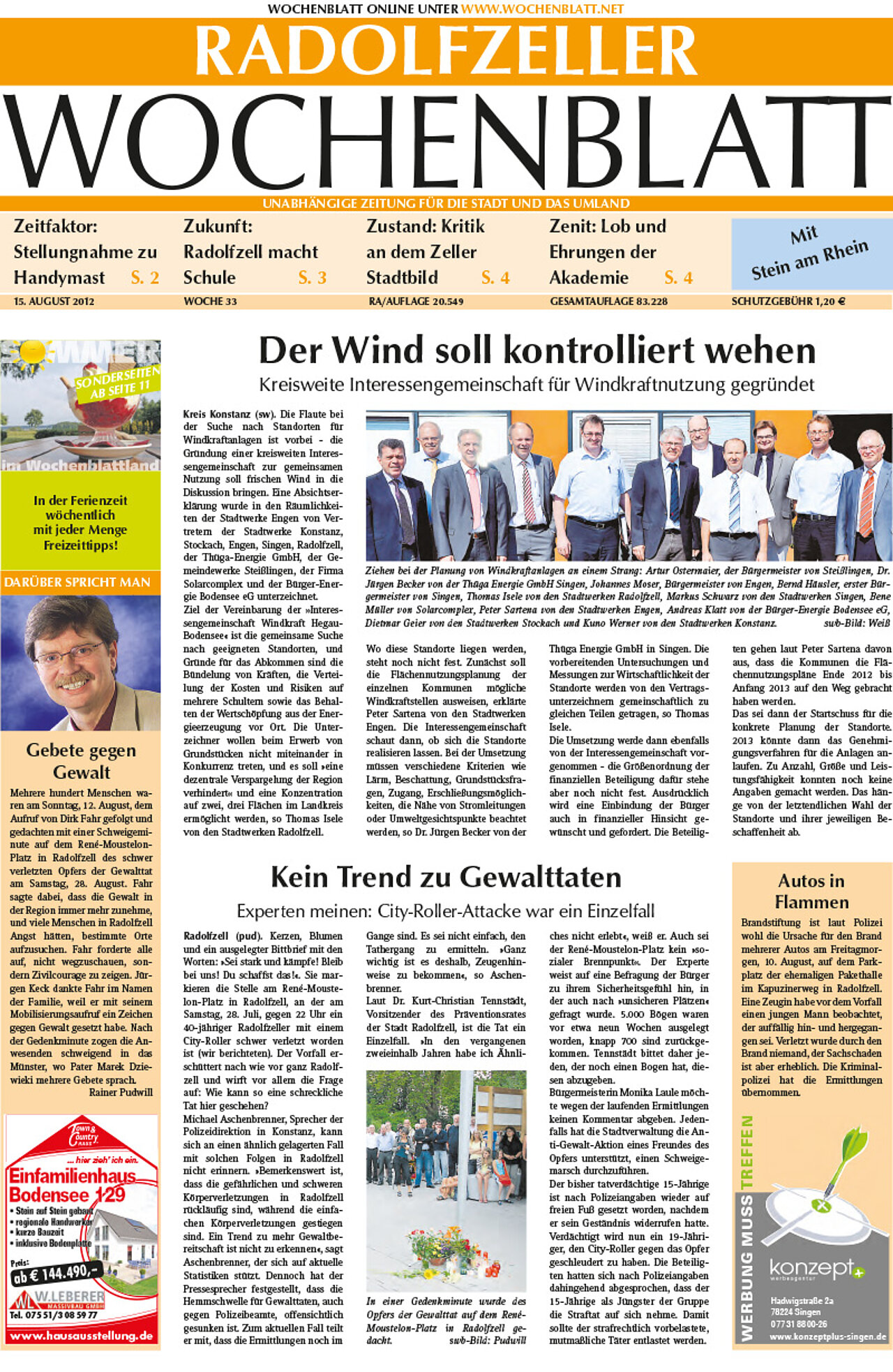 Ausgabe 33 vom 15. August 2012