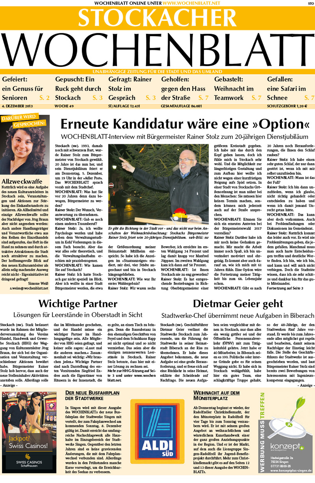 Ausgabe 49 vom 04. Dezember 2013