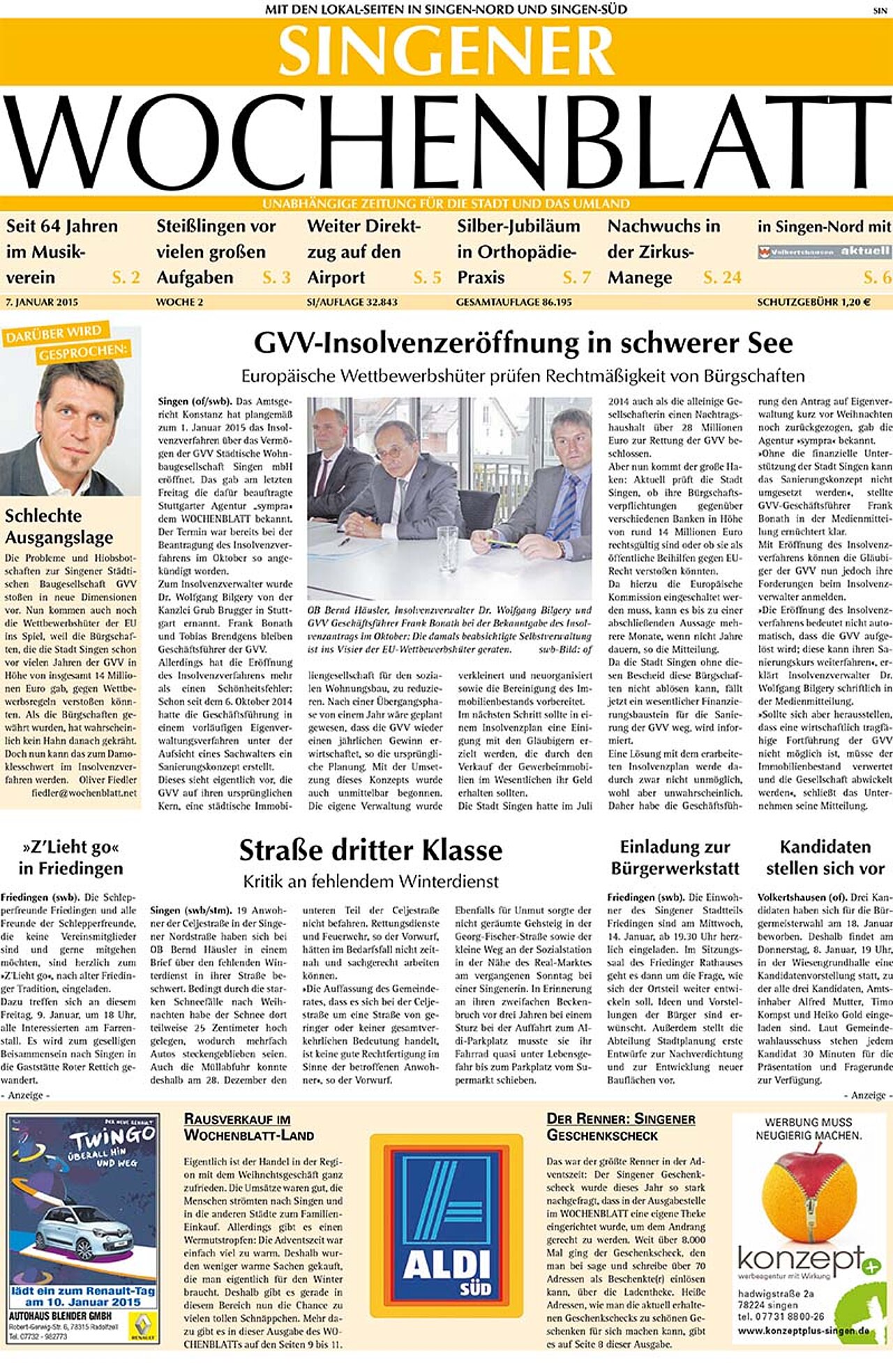 Ausgabe 02 vom 07. Januar 2015