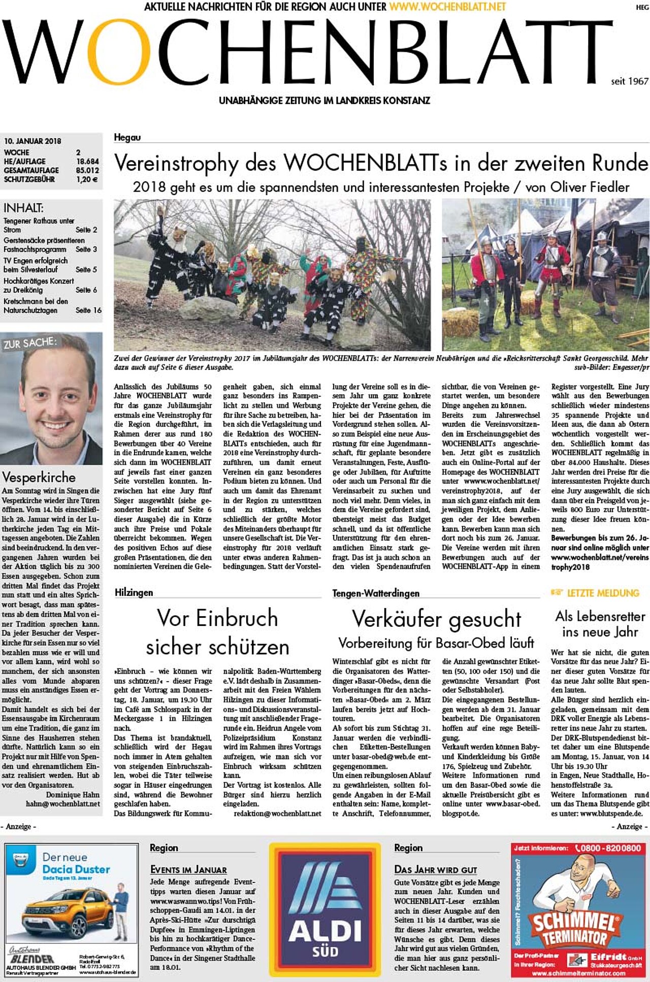 Ausgabe 02 vom 10. Januar 2018