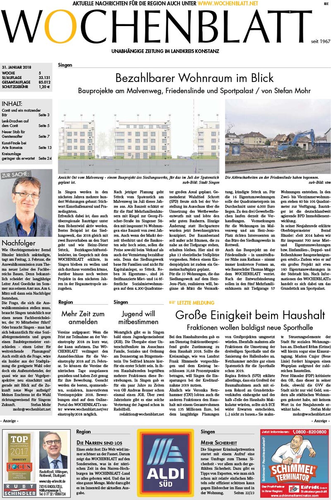 Ausgabe 05 vom 31. Januar 2018