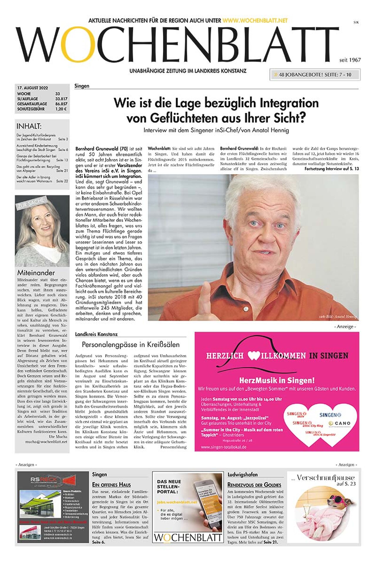 Ausgabe 33 vom 17. August 2022