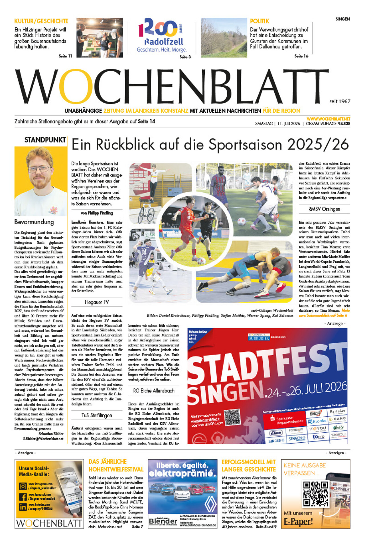 Ausgabe 28 vom 11. Juli 2026