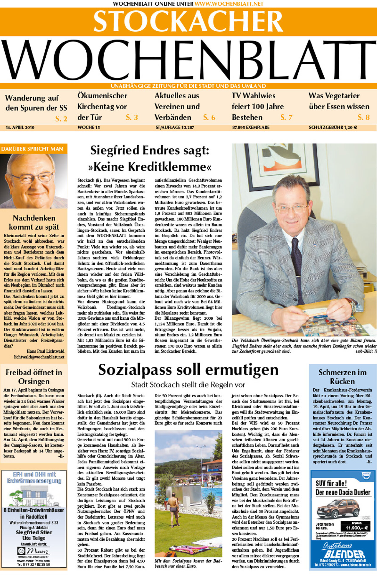 Ausgabe 15 vom 14. April 2010