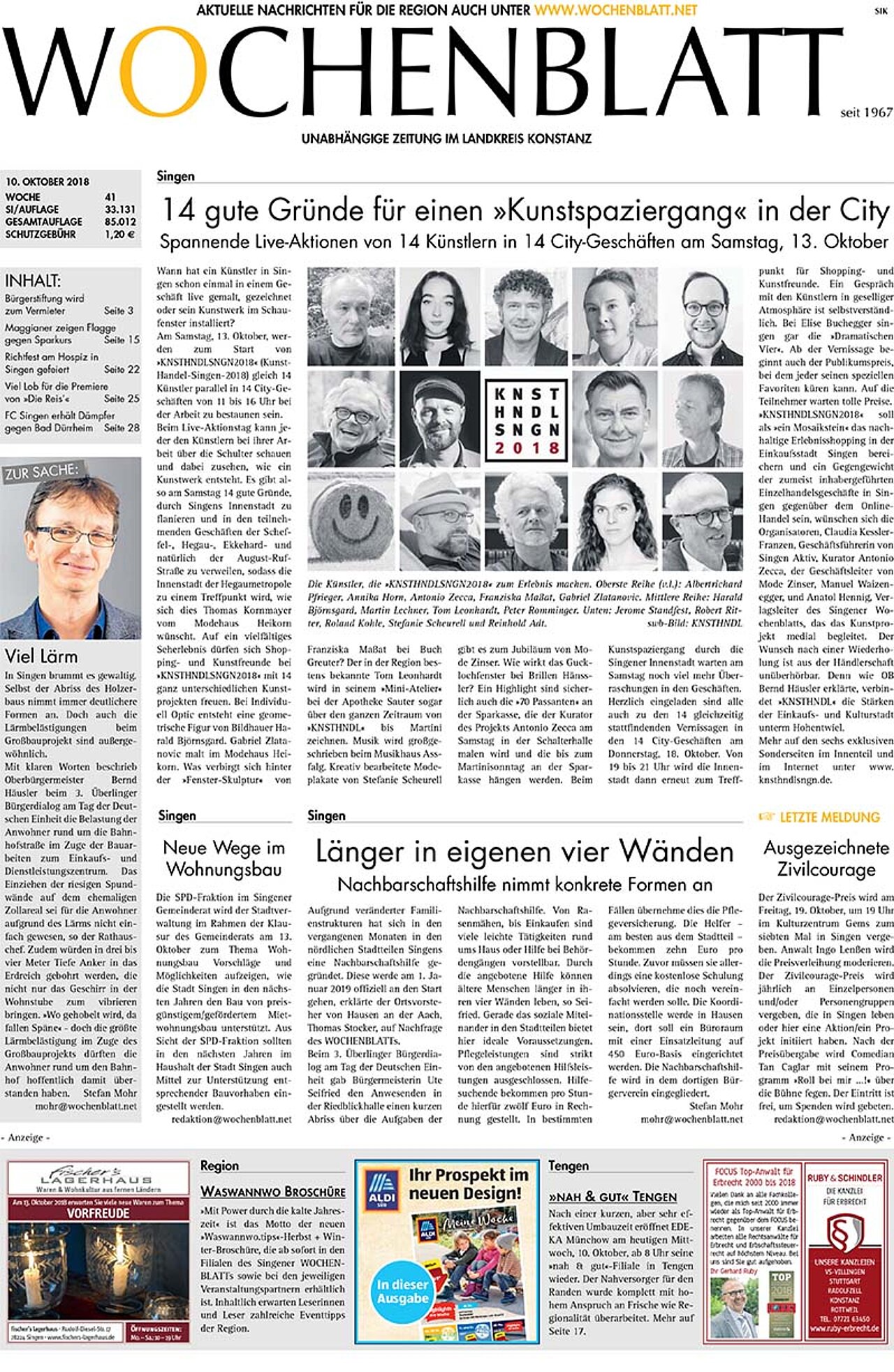 Ausgabe 41 vom 10. Oktober 2018