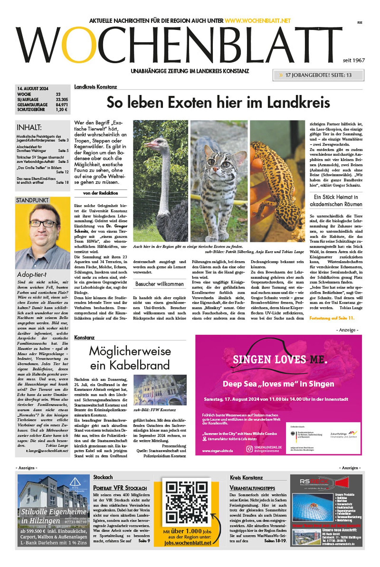 Ausgabe 33 vom 14. August 2024
