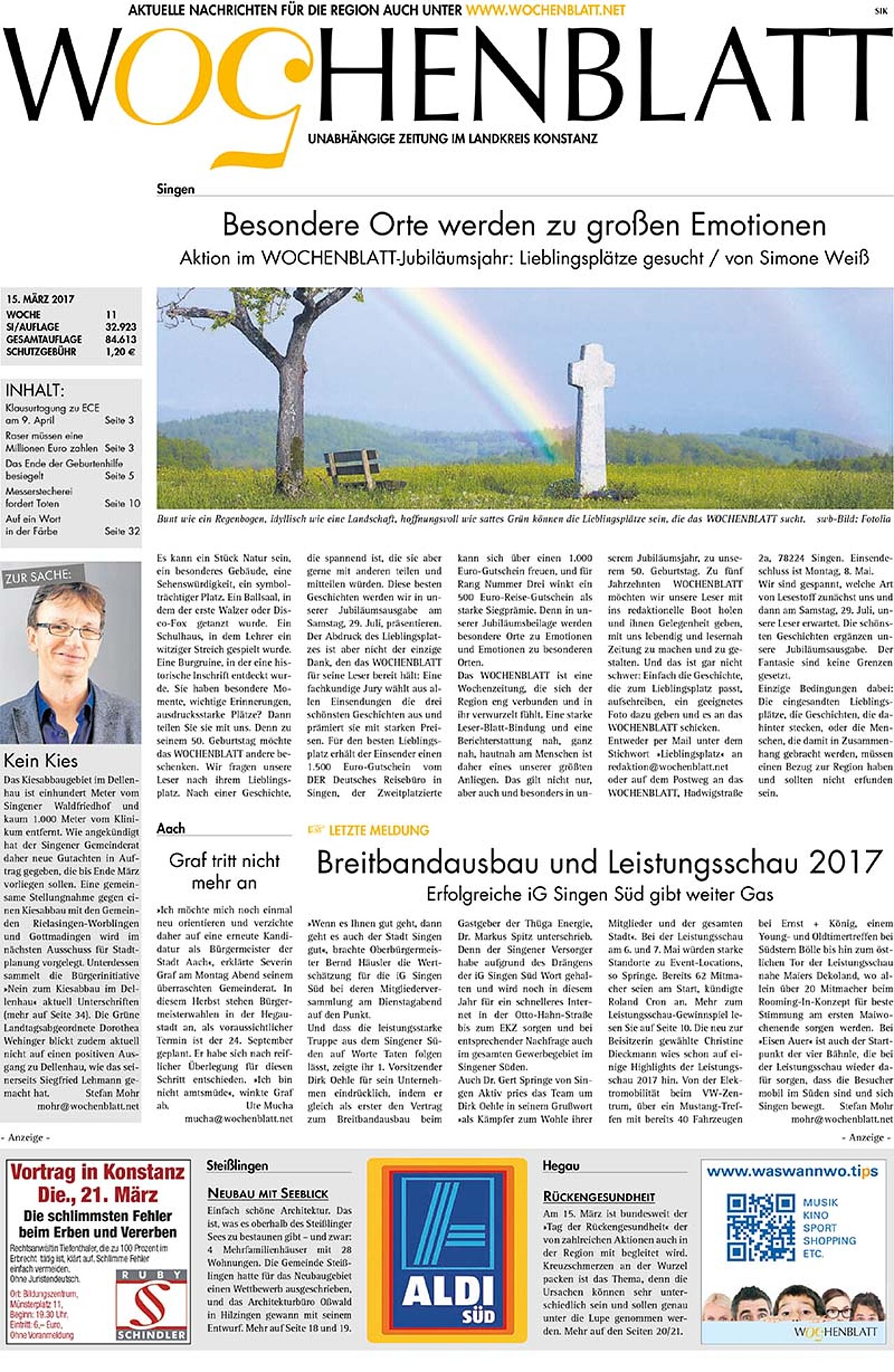Ausgabe 11 vom 15. März 2017