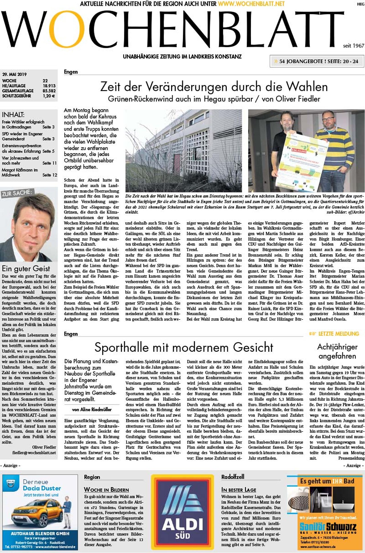 Ausgabe 22 vom 29. Mai 2019