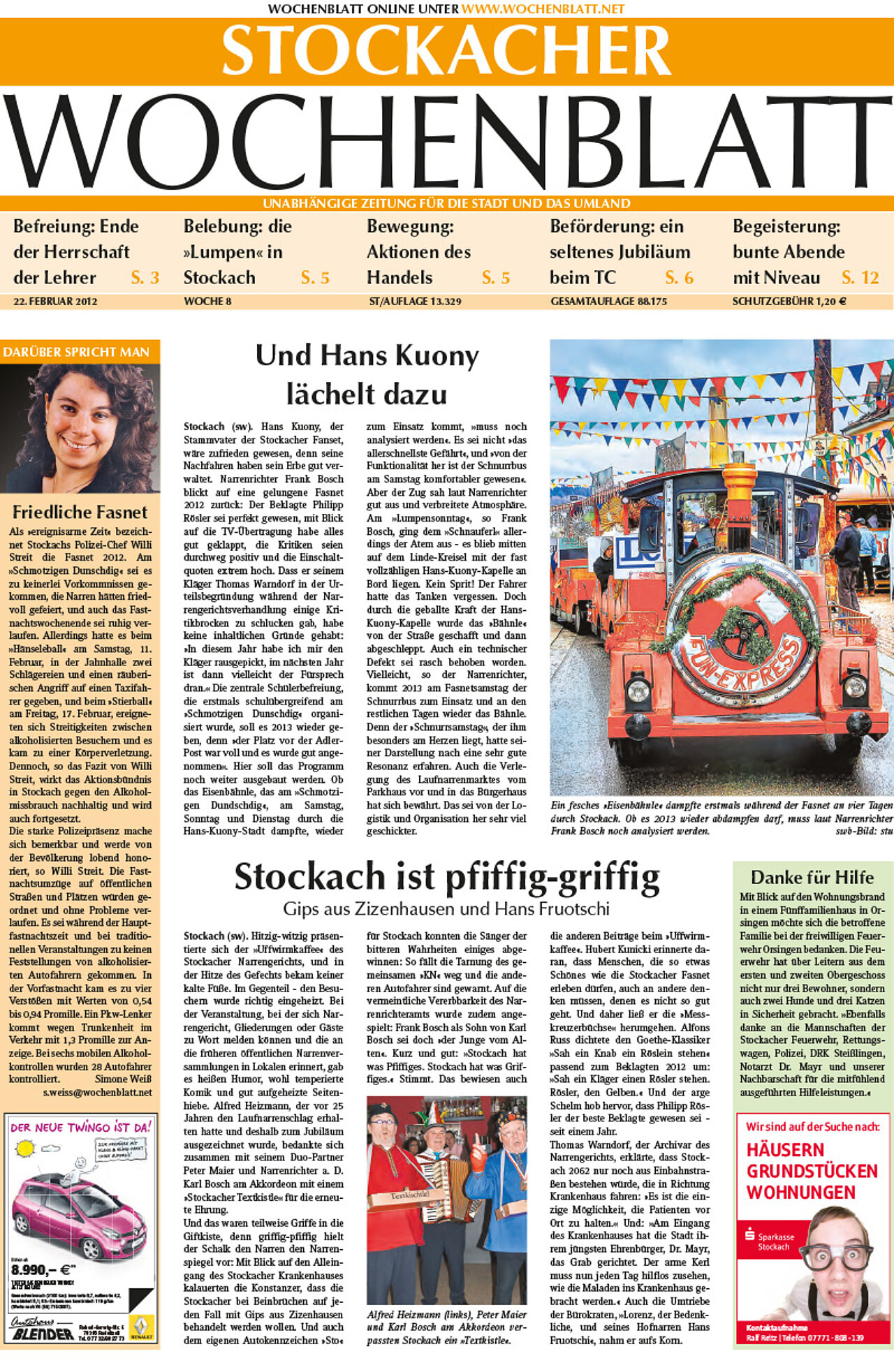 Ausgabe 08 vom 22. Februar 2012
