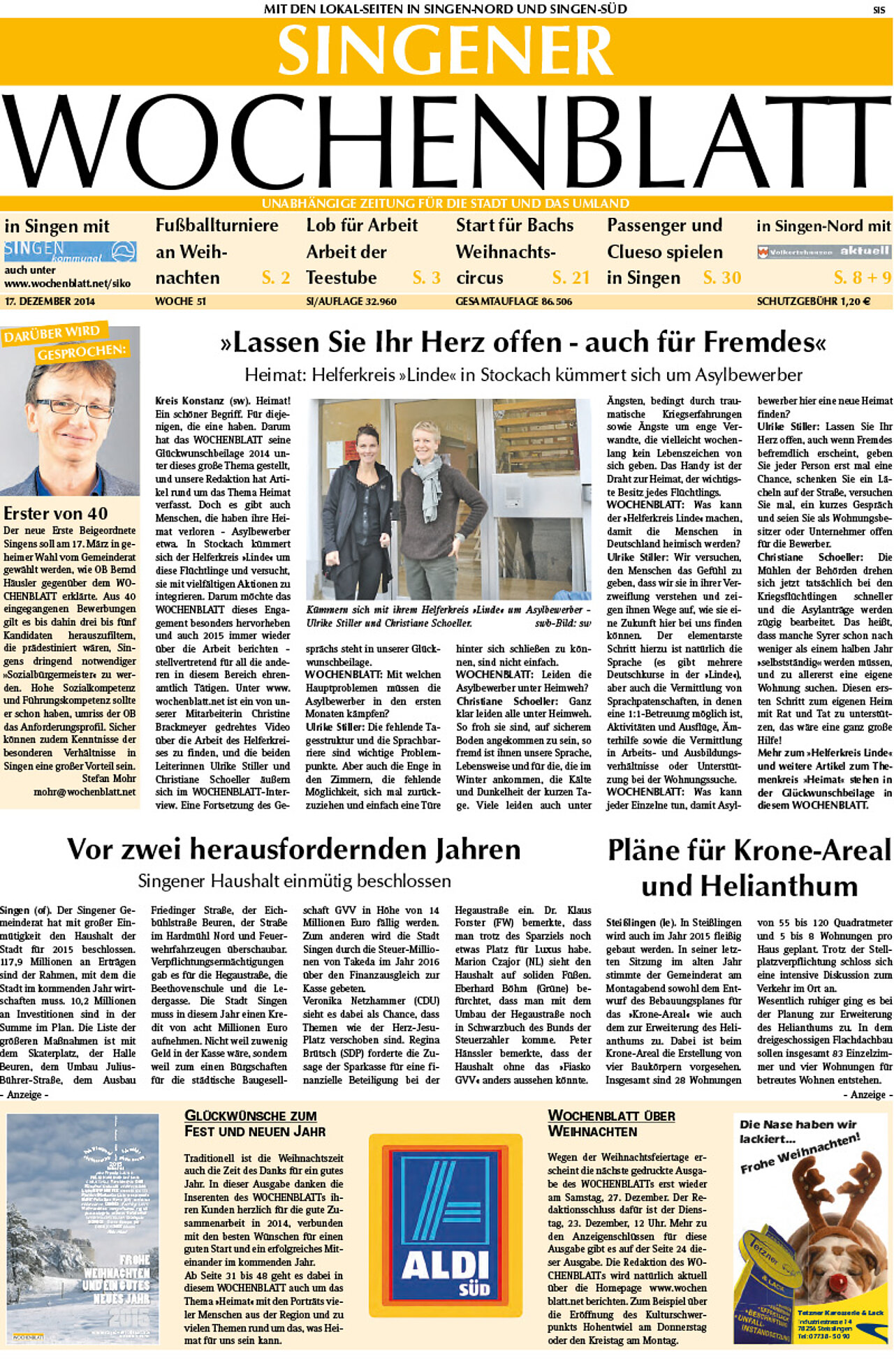 Ausgabe 51 vom 17. Dezember 2014