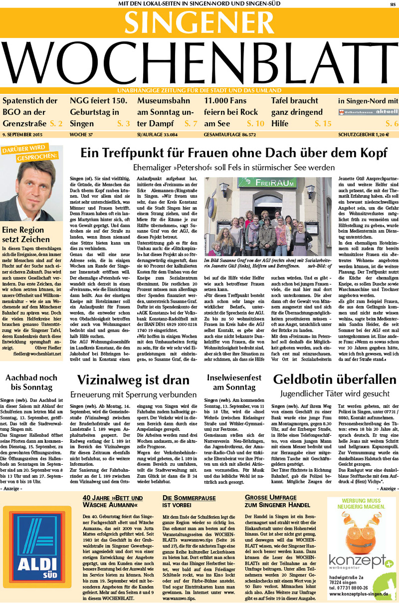 Ausgabe 37 vom 09. September 2015