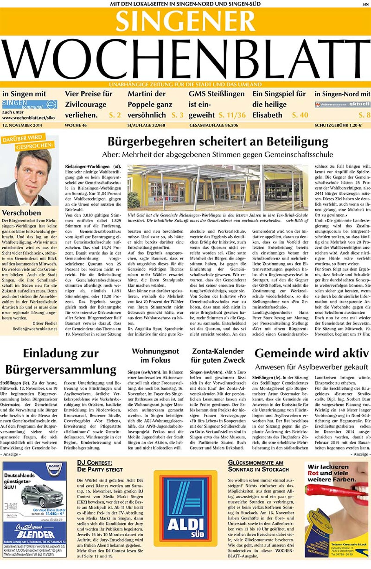 Ausgabe 46 vom 12. November 2014