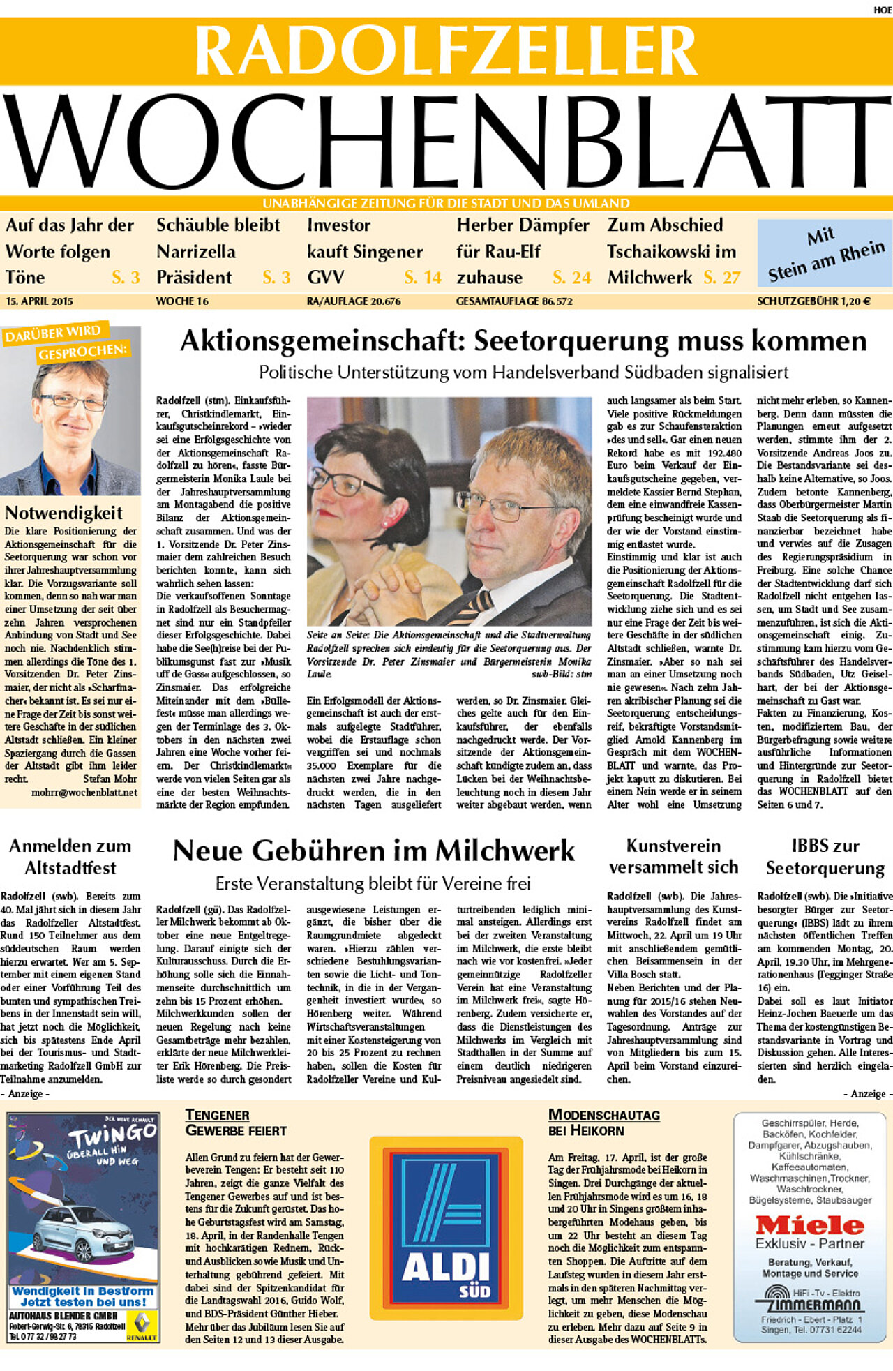 Ausgabe 16 vom 15. April 2015