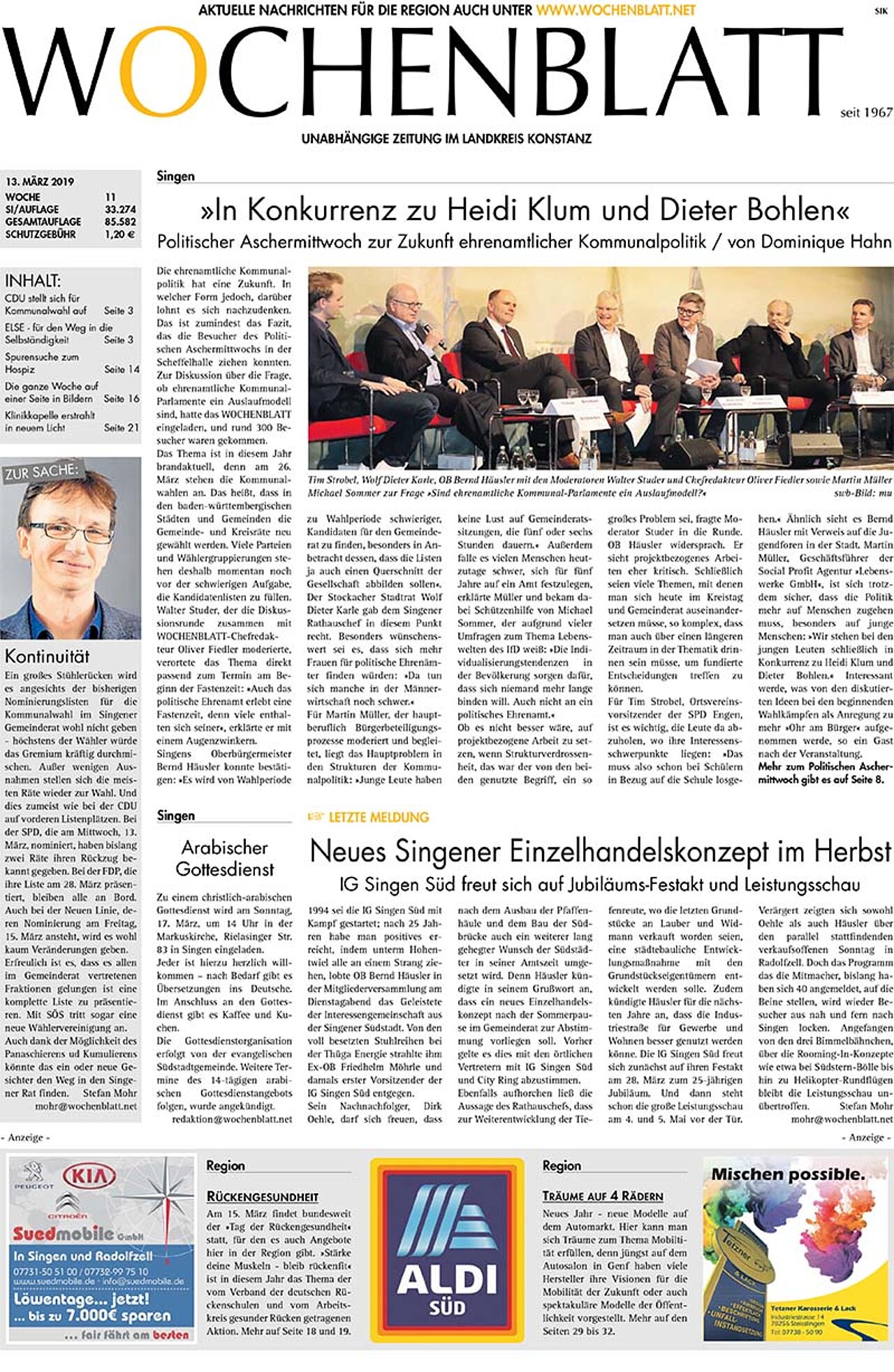 Ausgabe 11 vom 13. März 2019