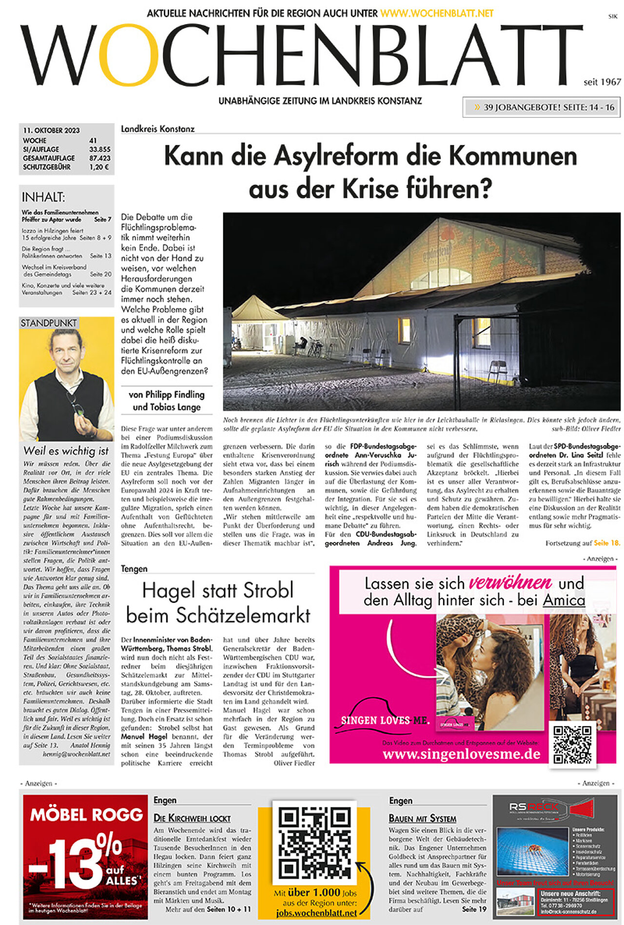 Ausgabe 41 vom 11. Oktober 2023
