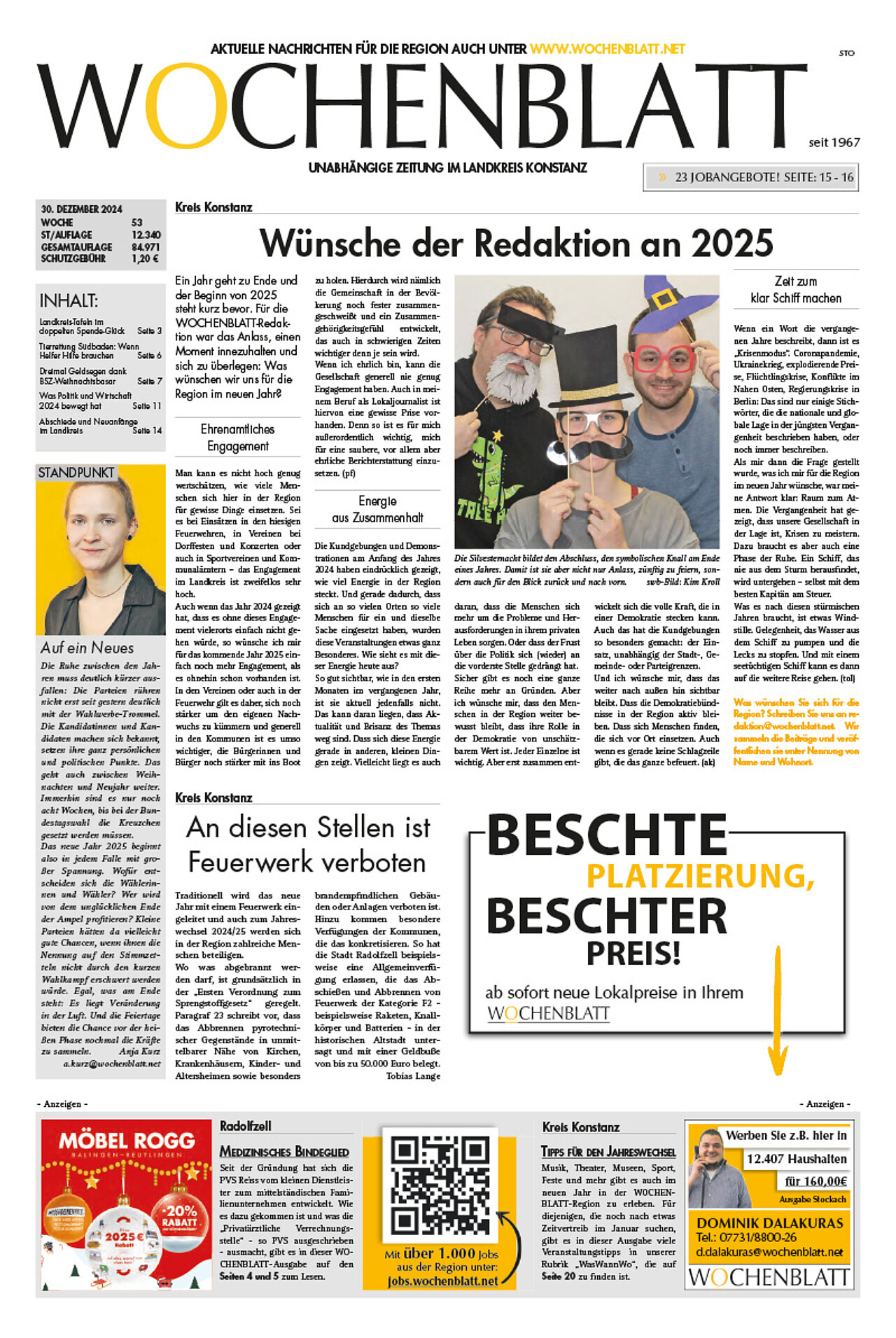 Ausgabe 53 vom 30. Dezember 2024