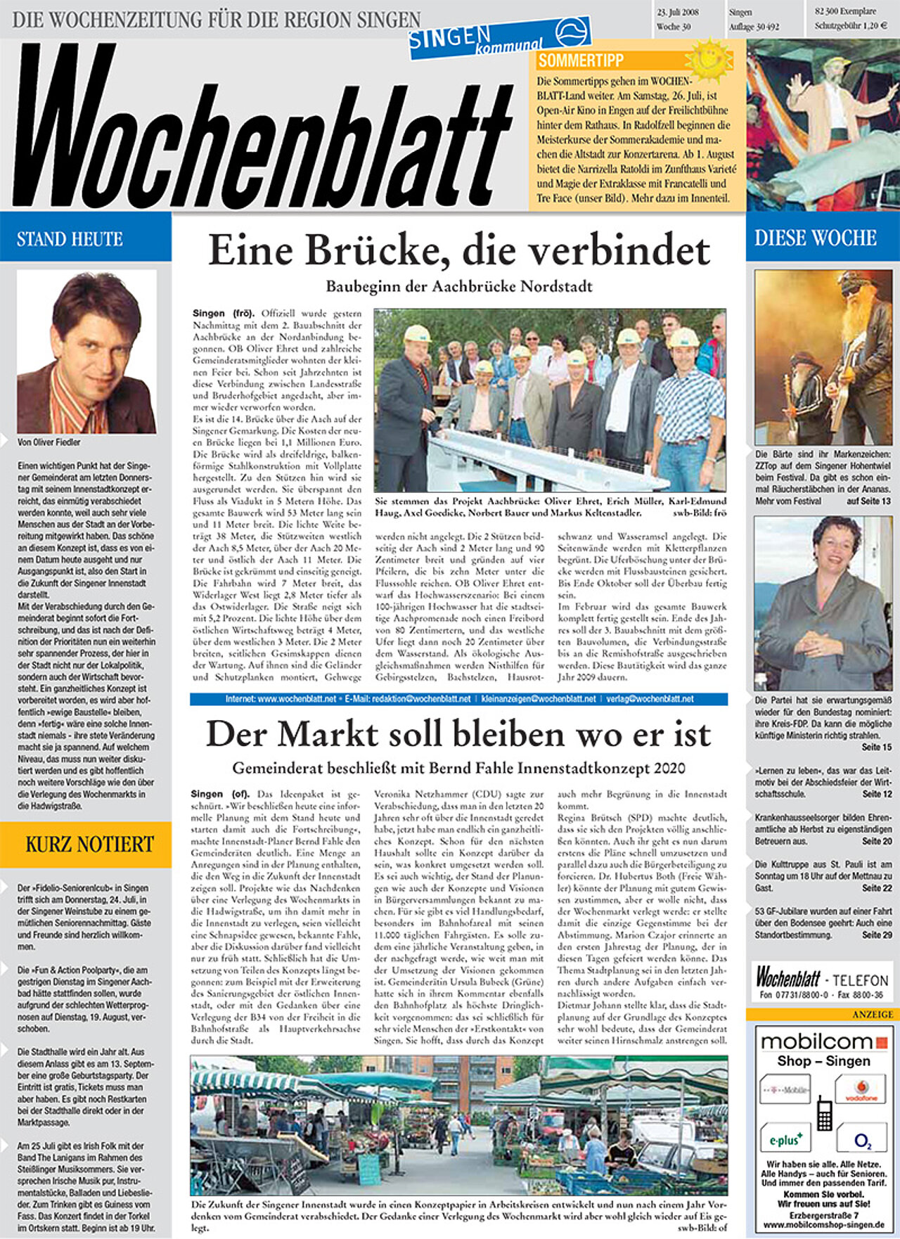 Ausgabe 30 vom 23. Juli 2008