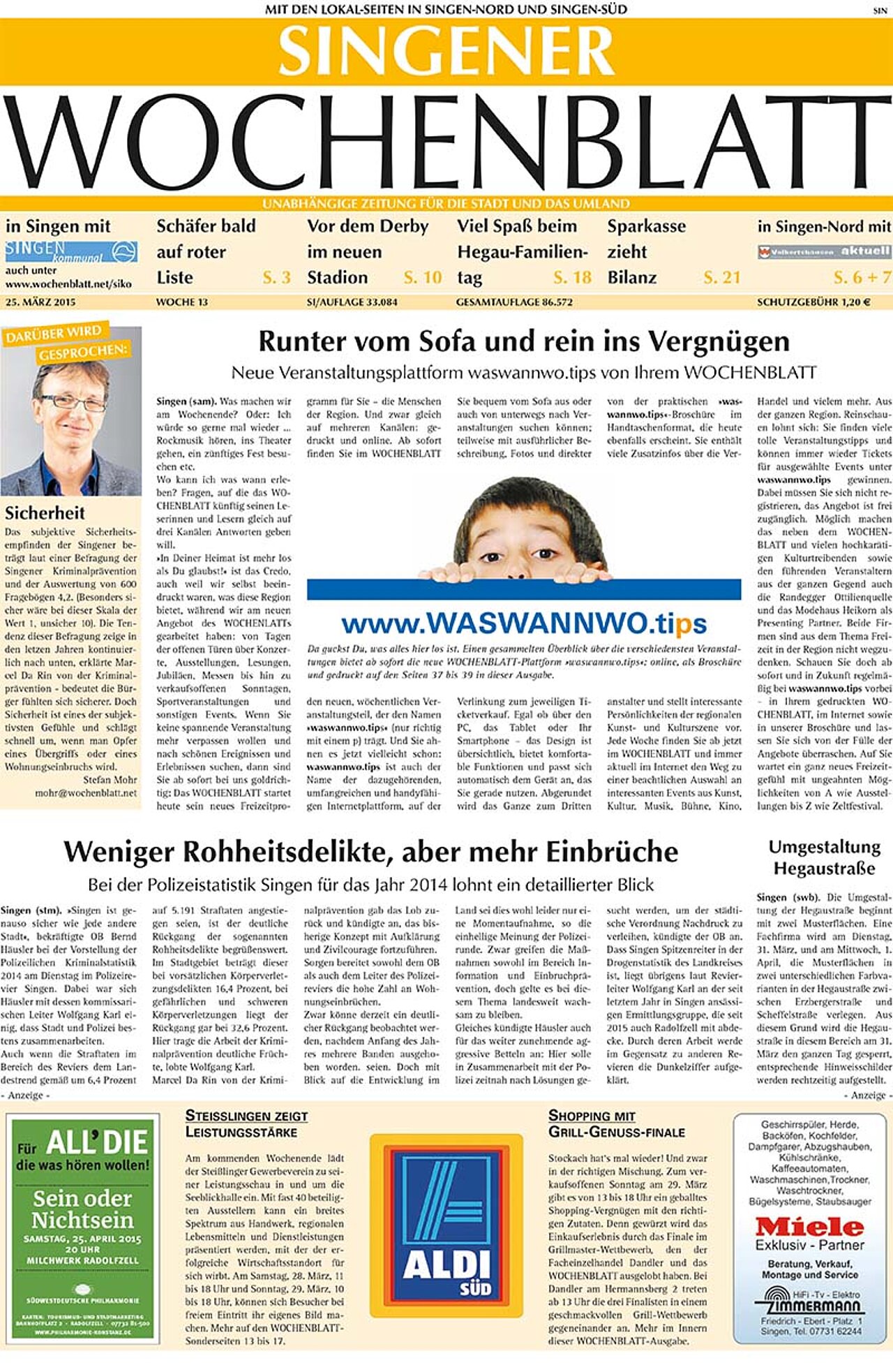 Ausgabe 13 vom 25. März 2015