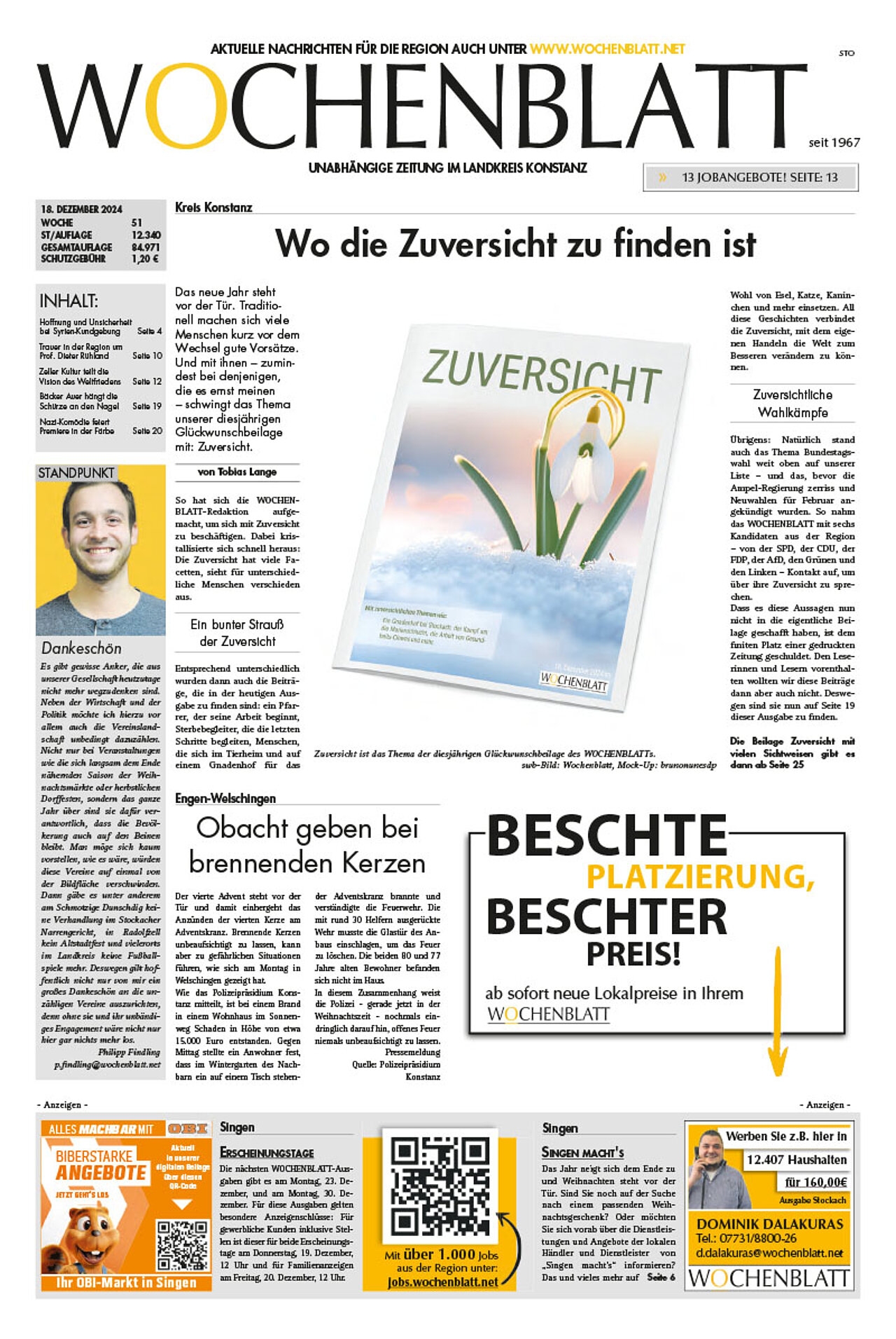 Ausgabe 51 vom 18. Dezember 2024