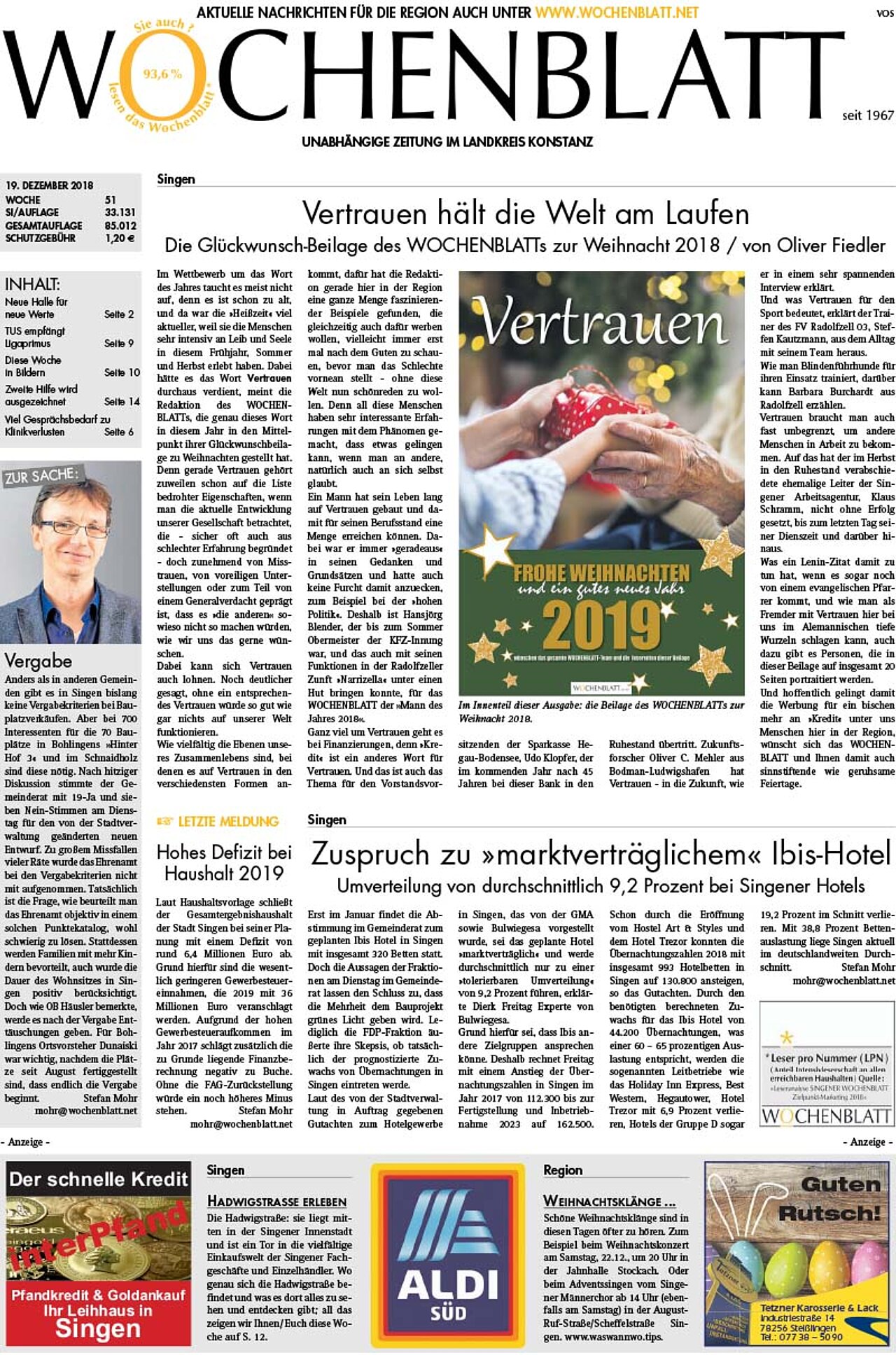 Ausgabe 51 vom 19. Dezember 2018
