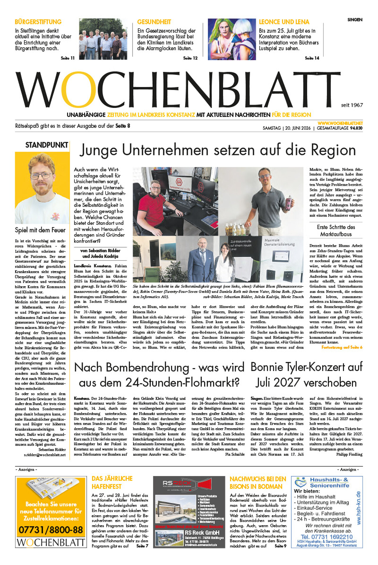 Ausgabe 25 vom 20. Juni 2026