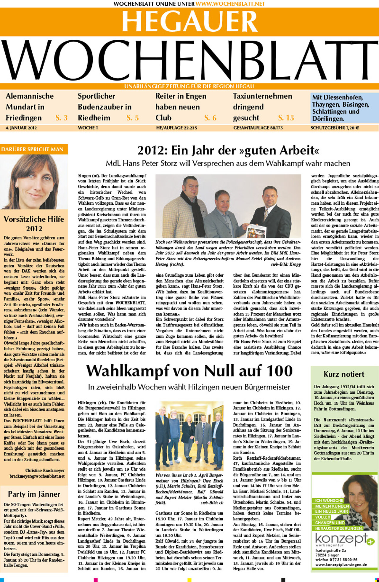 Ausgabe 01 vom 04. Januar 2012