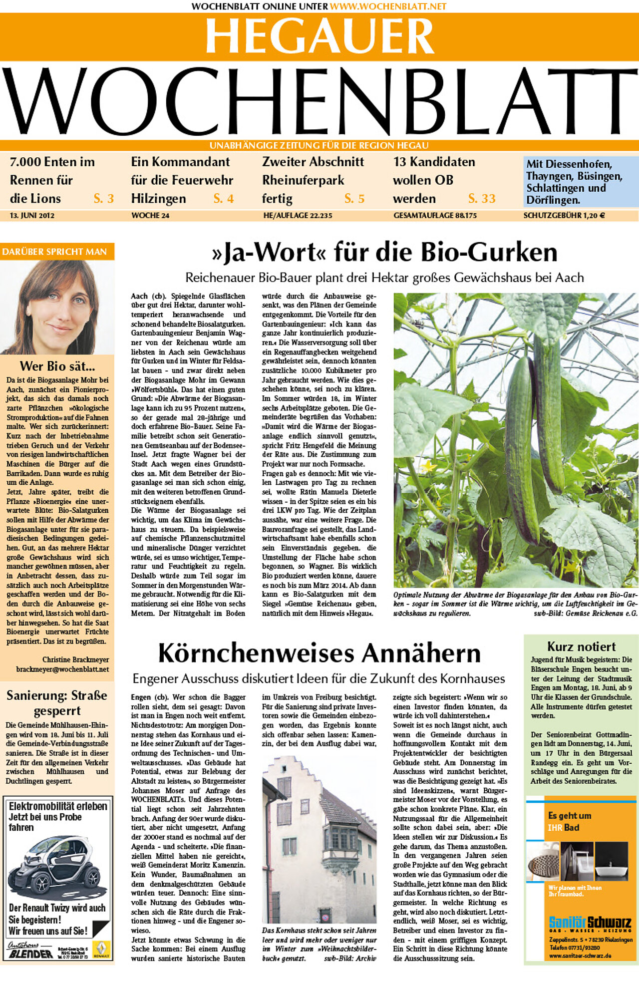 Ausgabe 24 vom 13. Juni 2012