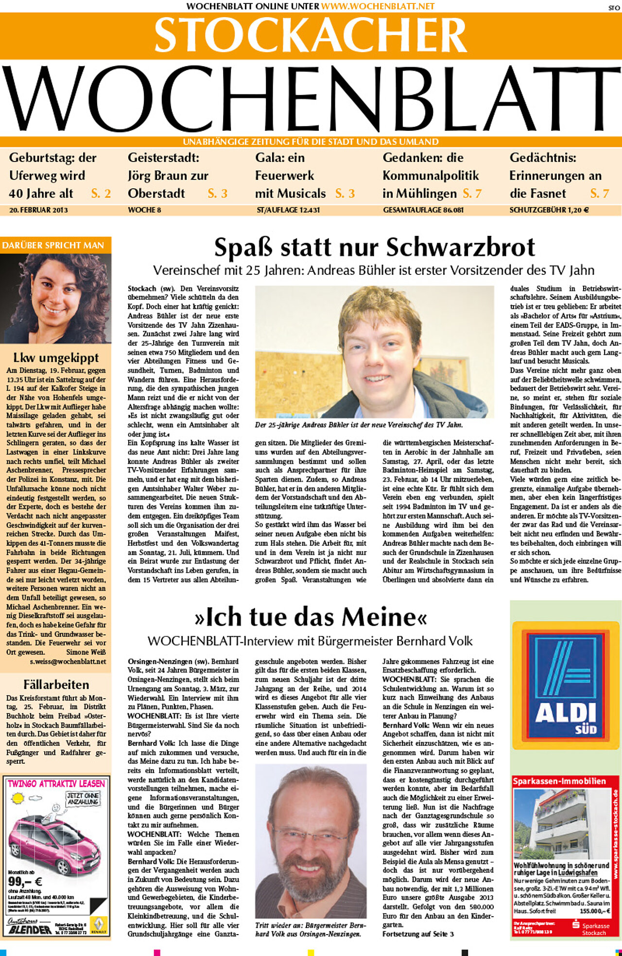 Ausgabe 08 vom 20. Februar 2013