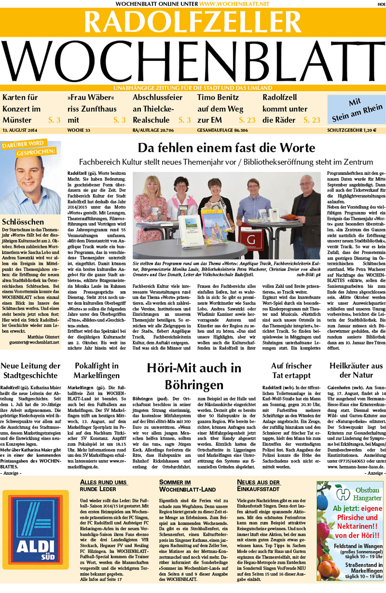 Ausgabe 33 vom 13. August 2014