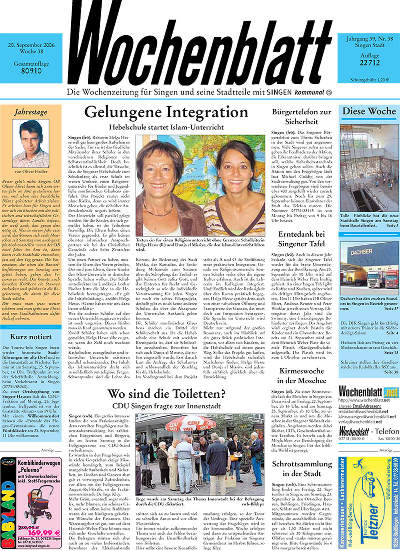 Ausgabe 38 vom 20. September 2006