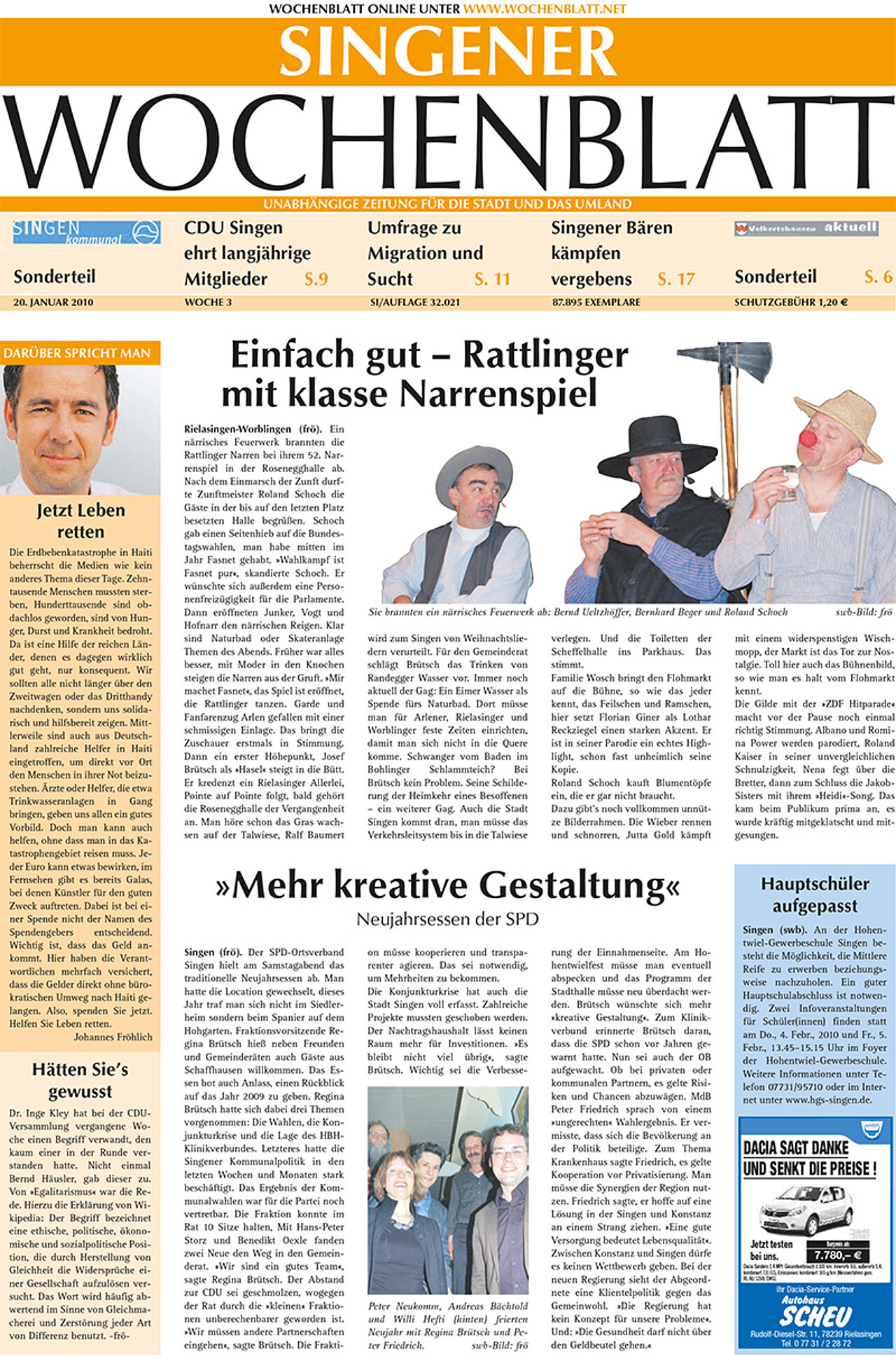 Ausgabe 03 vom 20. Januar 2010