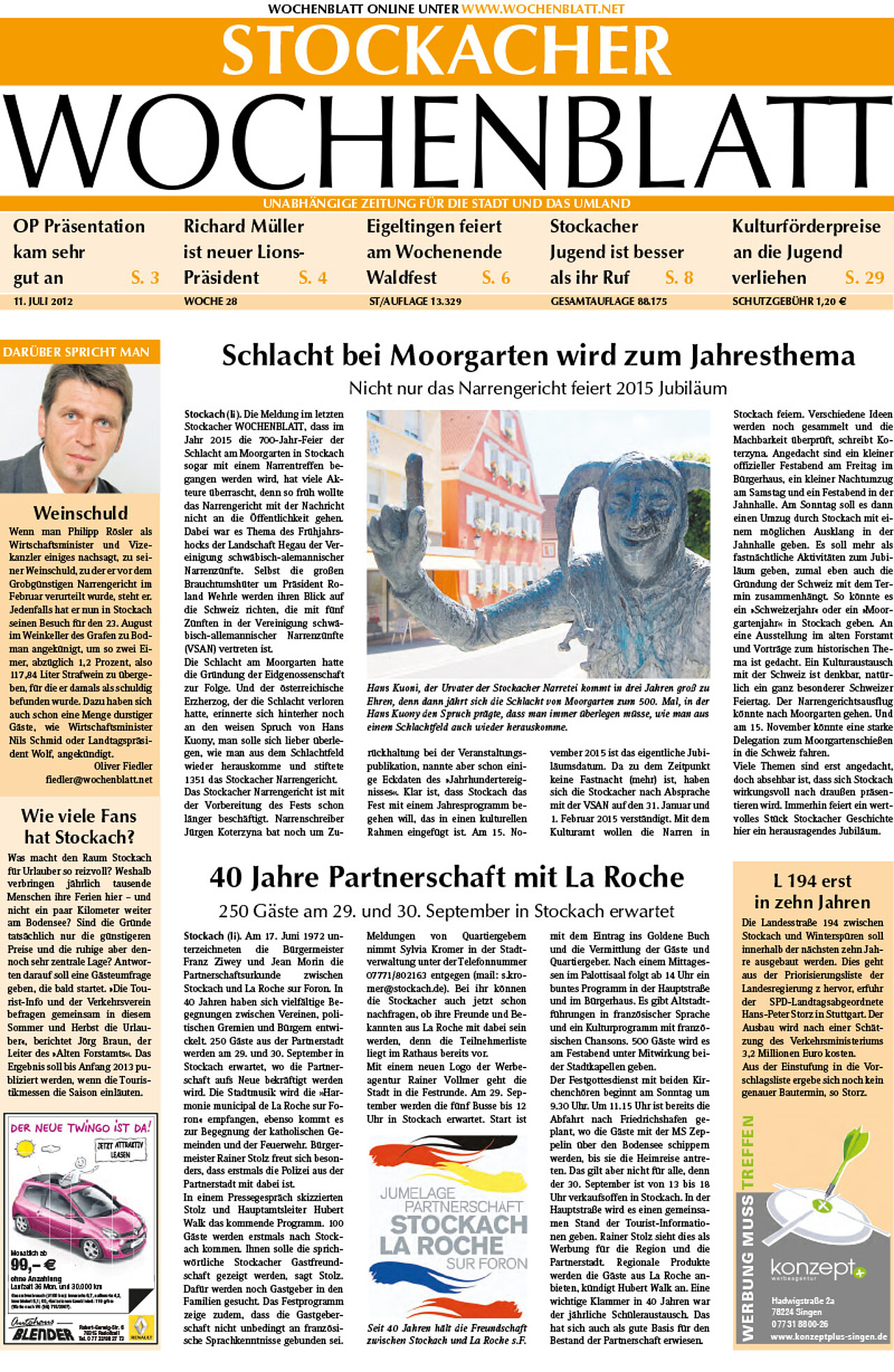 Ausgabe 28 vom 11. Juli 2012