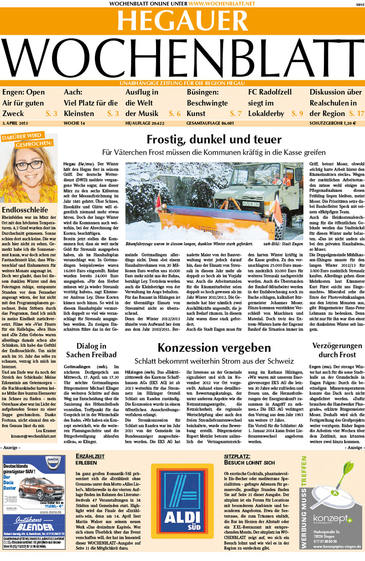 Ausgabe 14 vom 03. April 2013