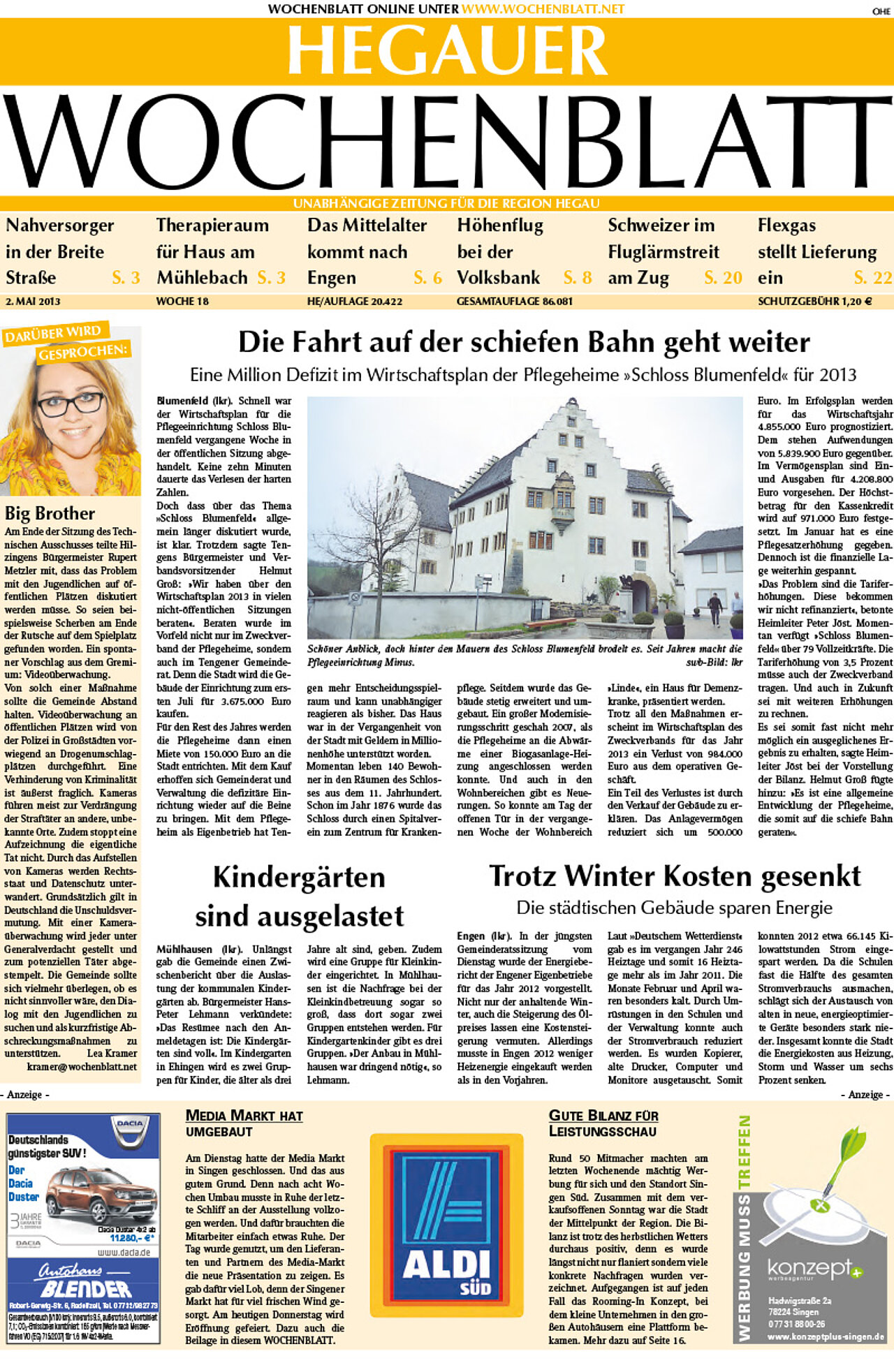 Ausgabe 18 vom 02. Mai 2013