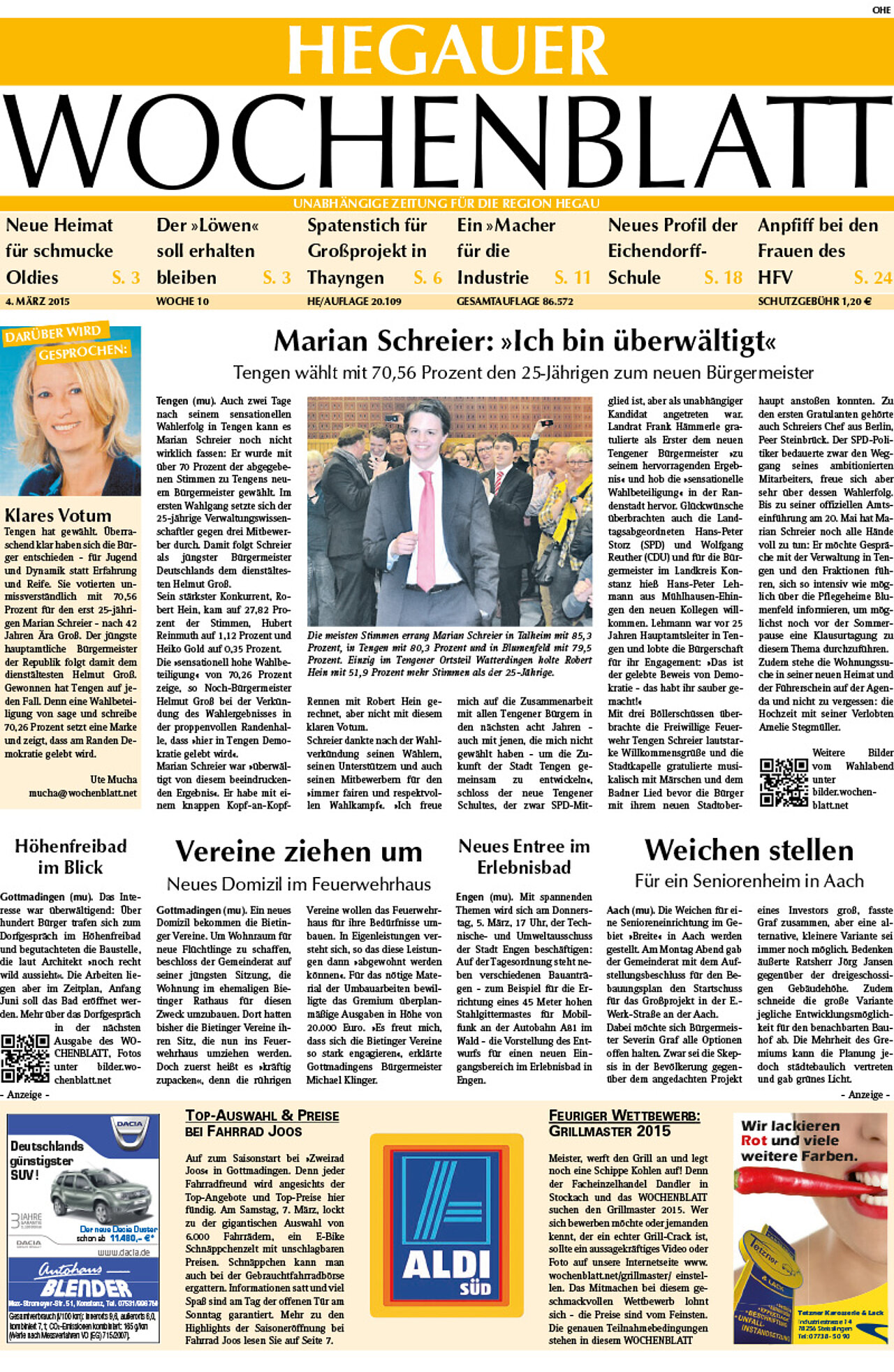 Ausgabe 10 vom 04. März 2015