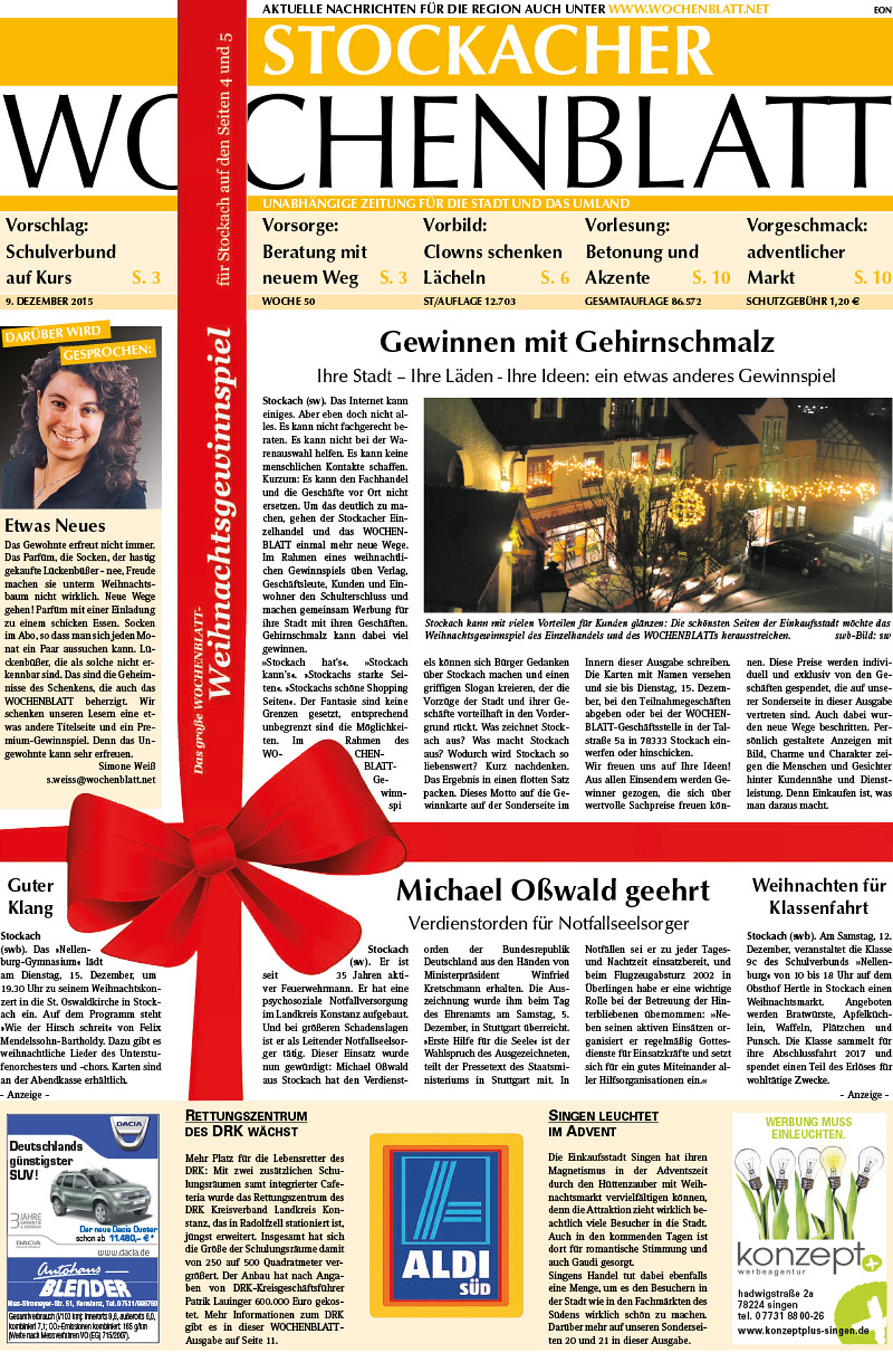 Ausgabe 50 vom 09. Dezember 2015