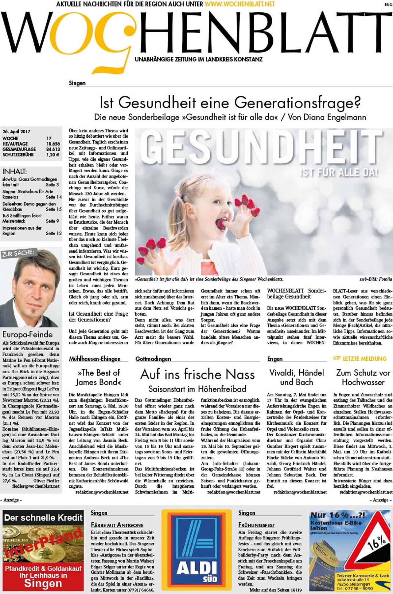 Ausgabe 17 vom 26. April 2017