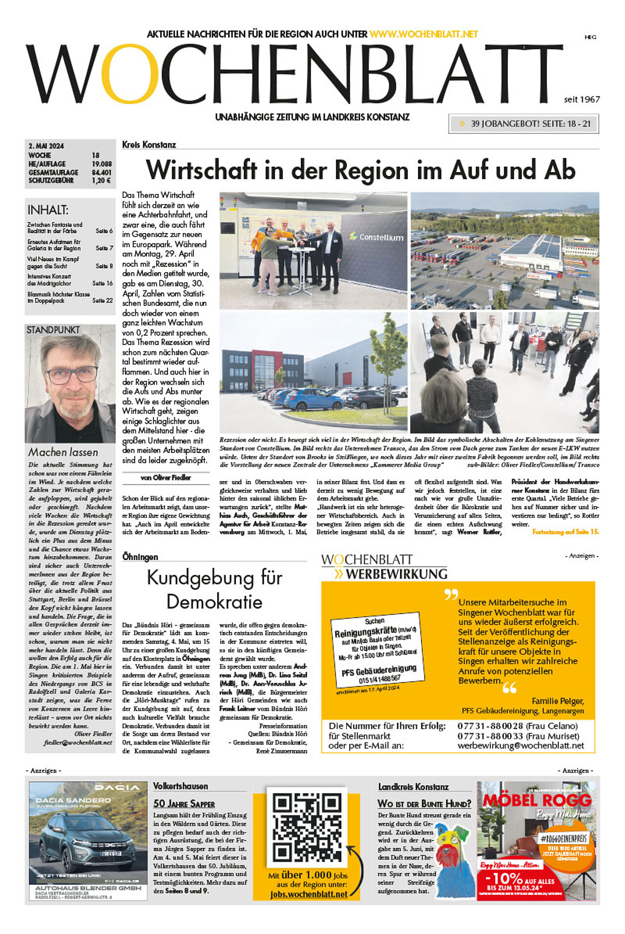Ausgabe 18 vom 02. Mai 2024
