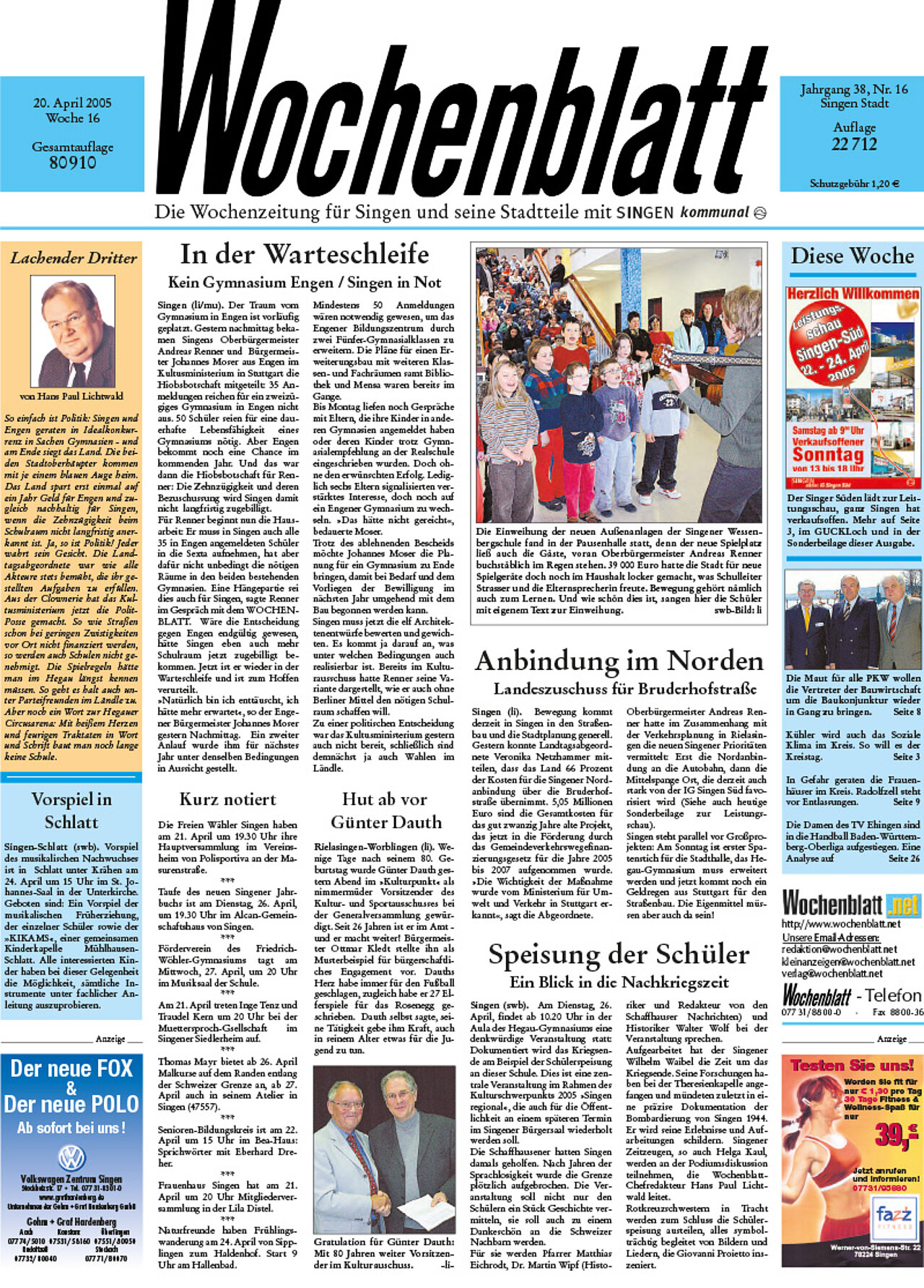Ausgabe 16 vom 20. April 2005
