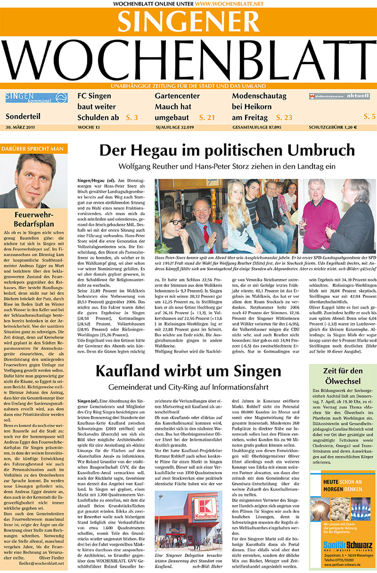 Ausgabe 13 vom 30. März 2011