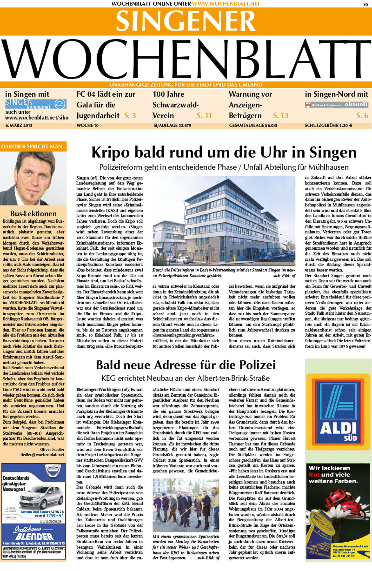 Ausgabe 10 vom 06. März 2013