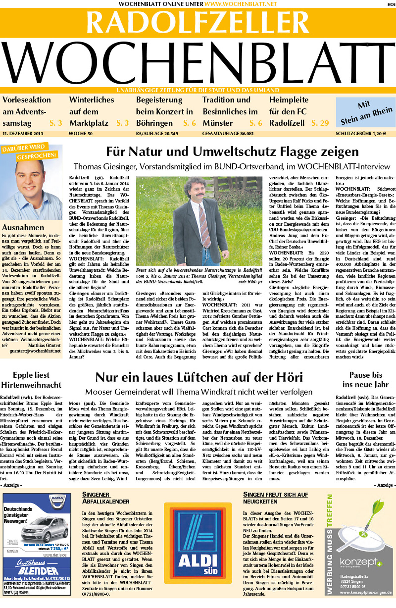 Ausgabe 50 vom 11. Dezember 2013