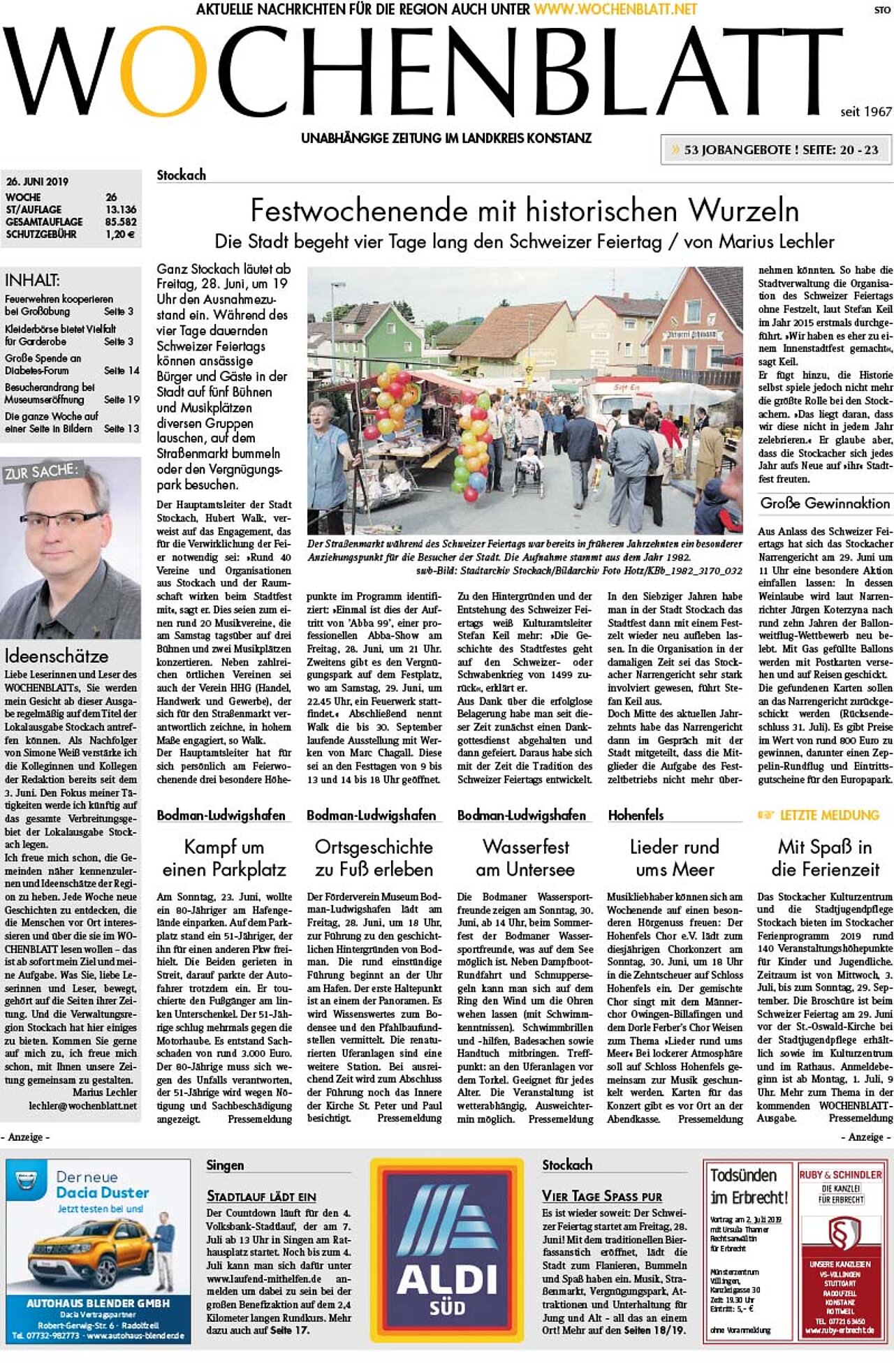 Ausgabe 26 vom 26. Juni 2019