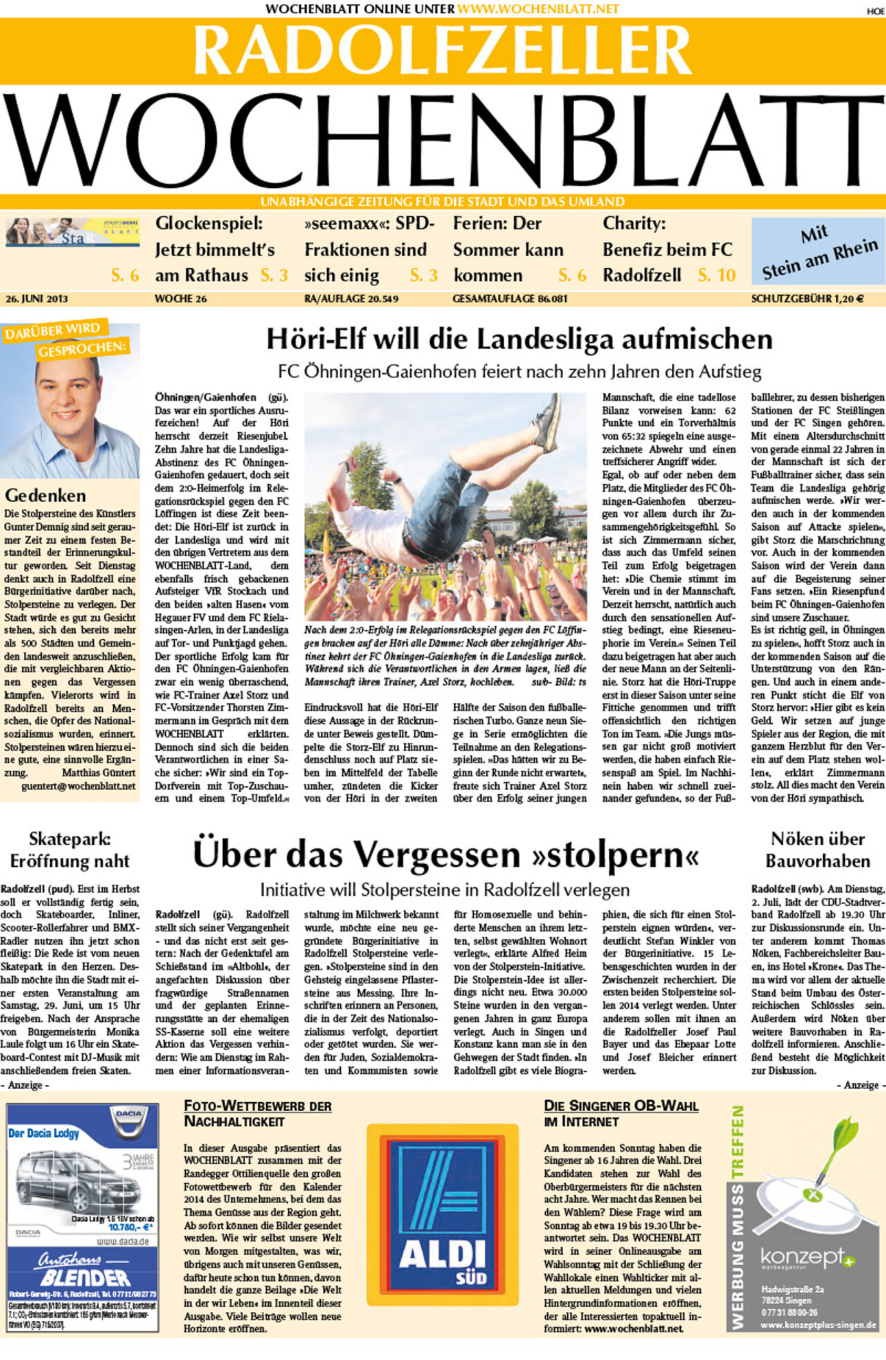 Ausgabe 26 vom 26. Juni 2013