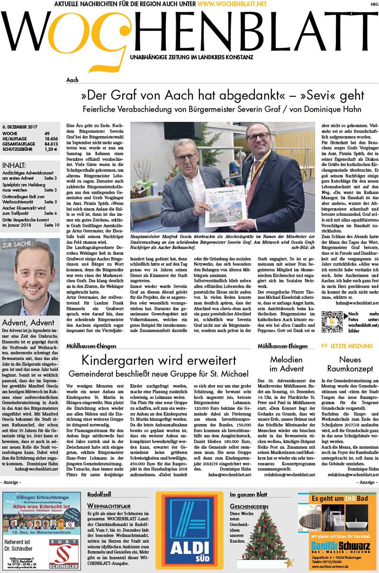 Ausgabe 49 vom 06. Dezember 2017