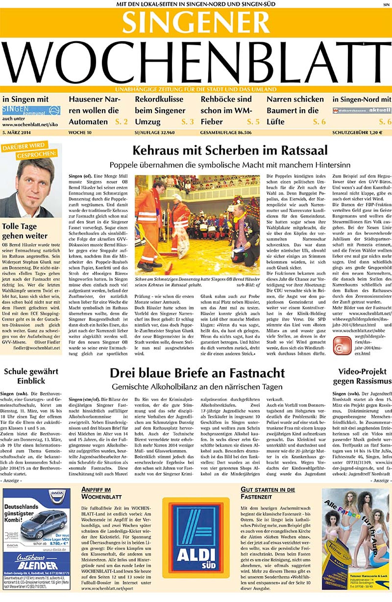 Ausgabe 10 vom 05. März 2014