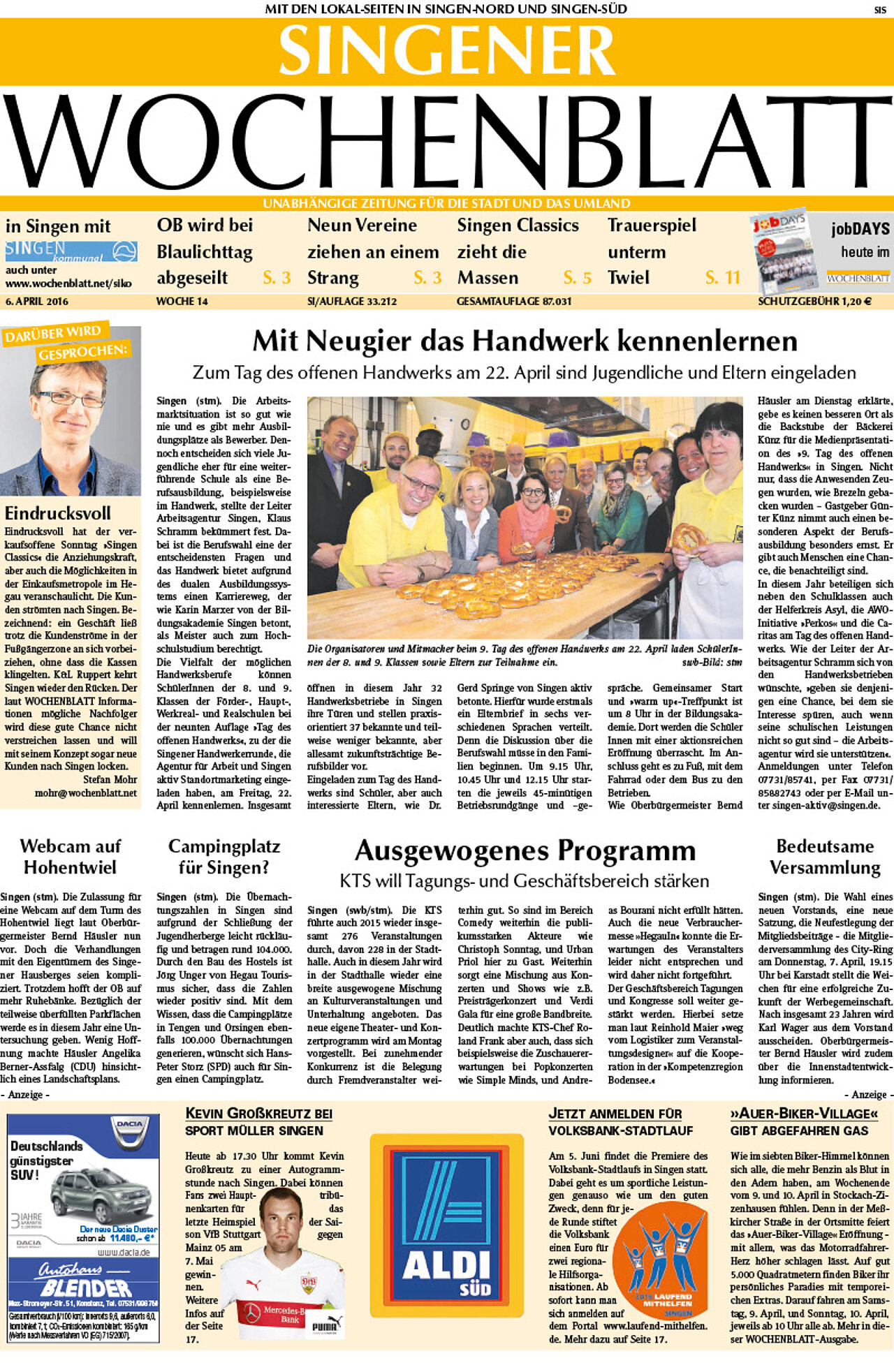 Ausgabe 14 vom 06. April 2016