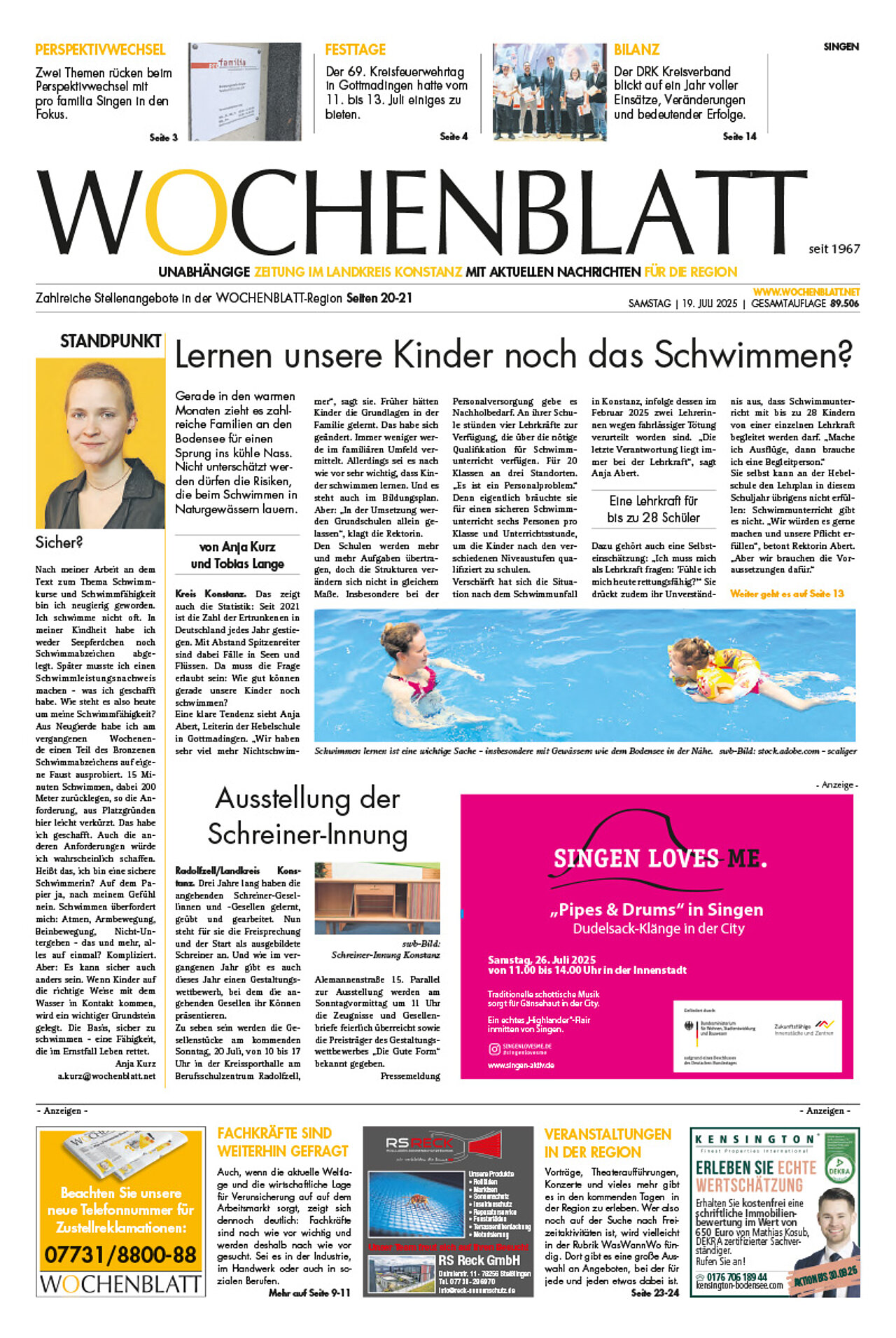 Ausgabe 29 vom 19. Juli 2025