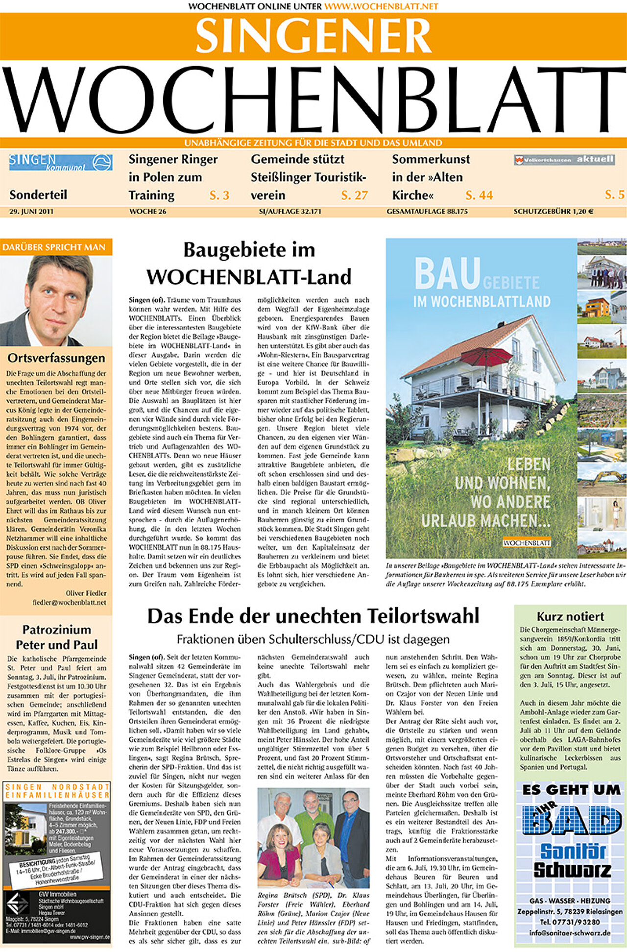 Ausgabe 26 vom 29. Juni 2011