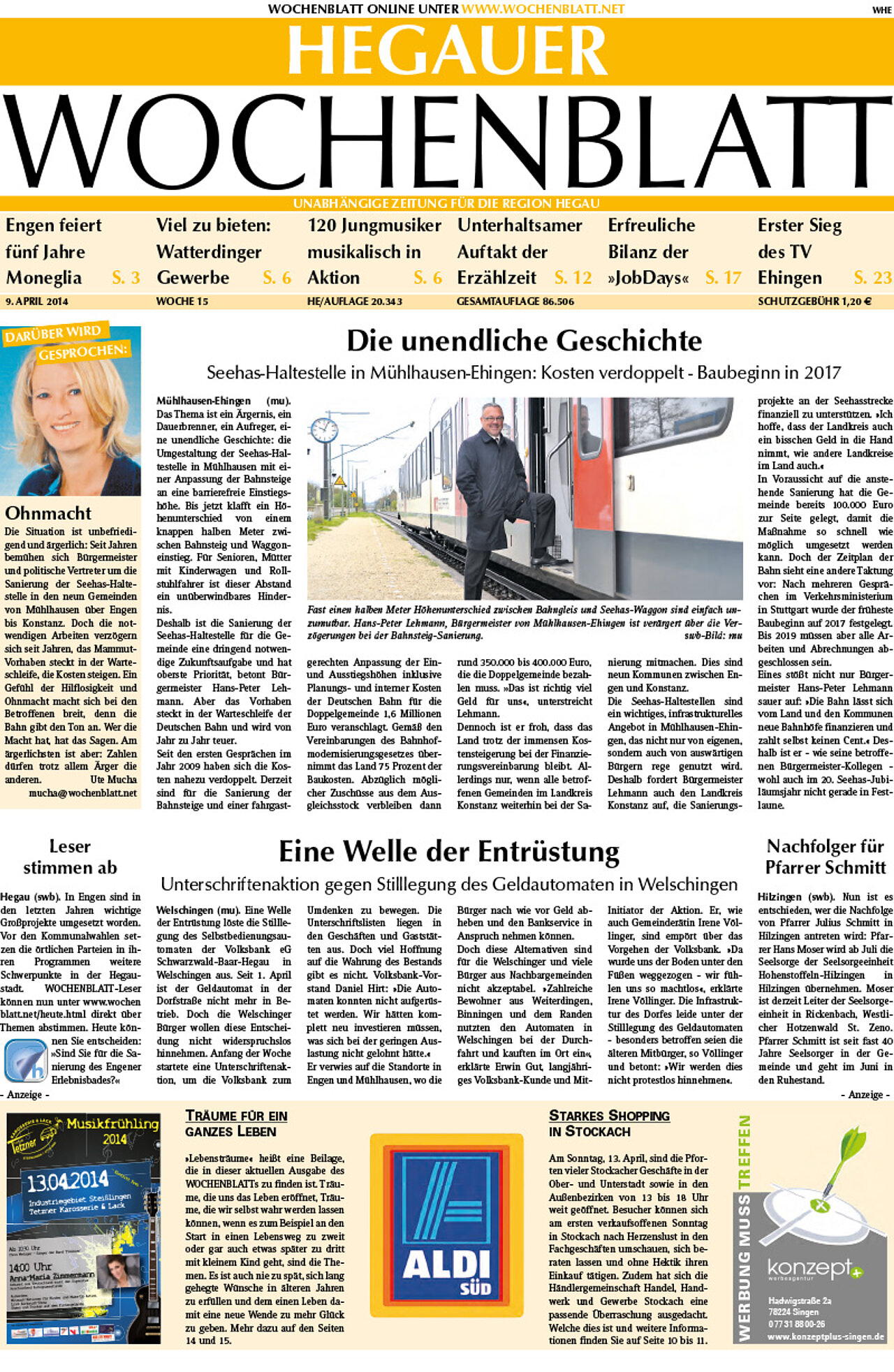 Ausgabe 15 vom 09. April 2014